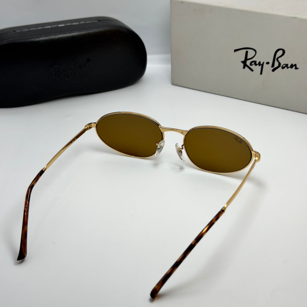 Ray-Ban RB3734 – Style Classique Or & Verres Marron