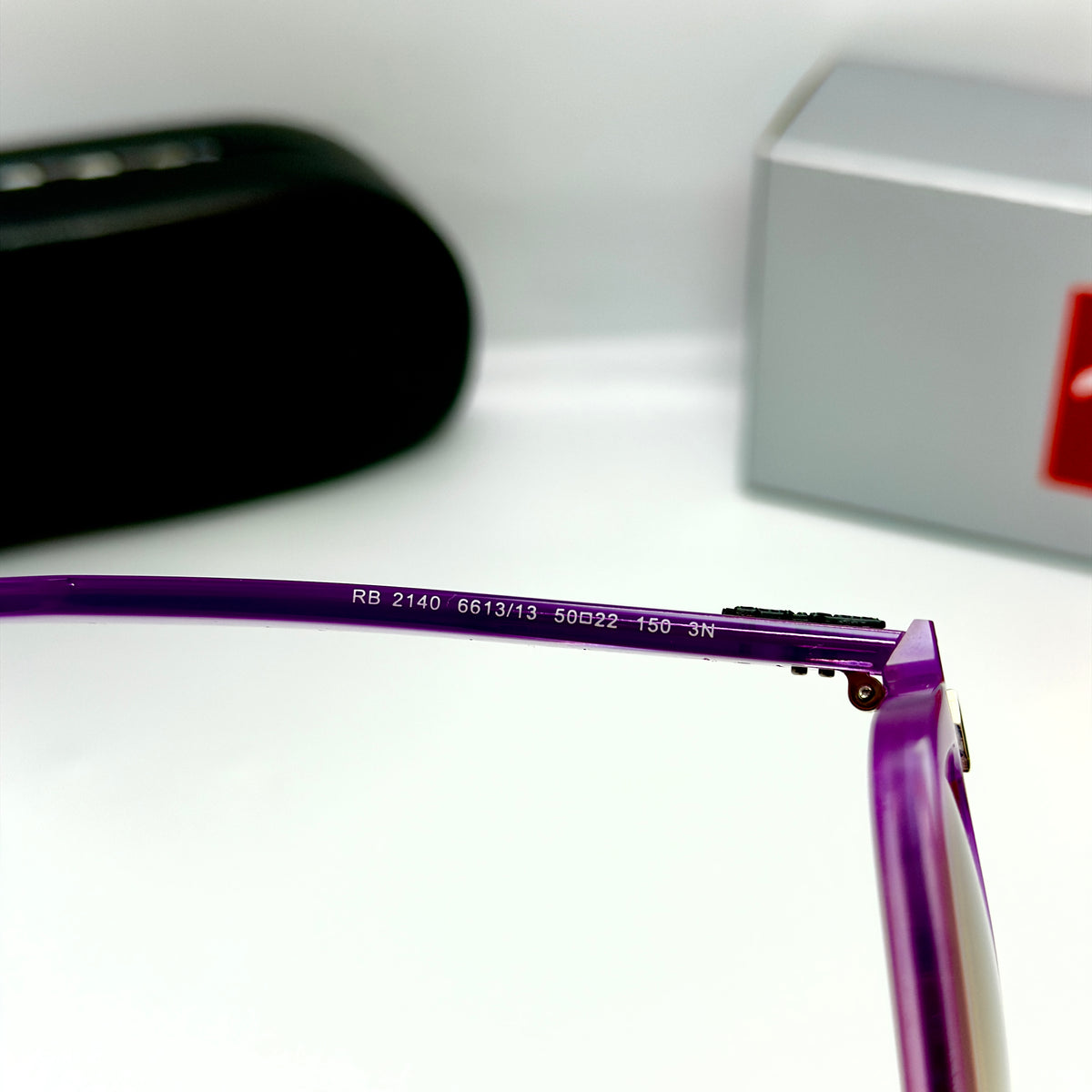 Ray-Ban Wayfarer Crystal Violet RB 2140 6613/13 (Taille 50-22)