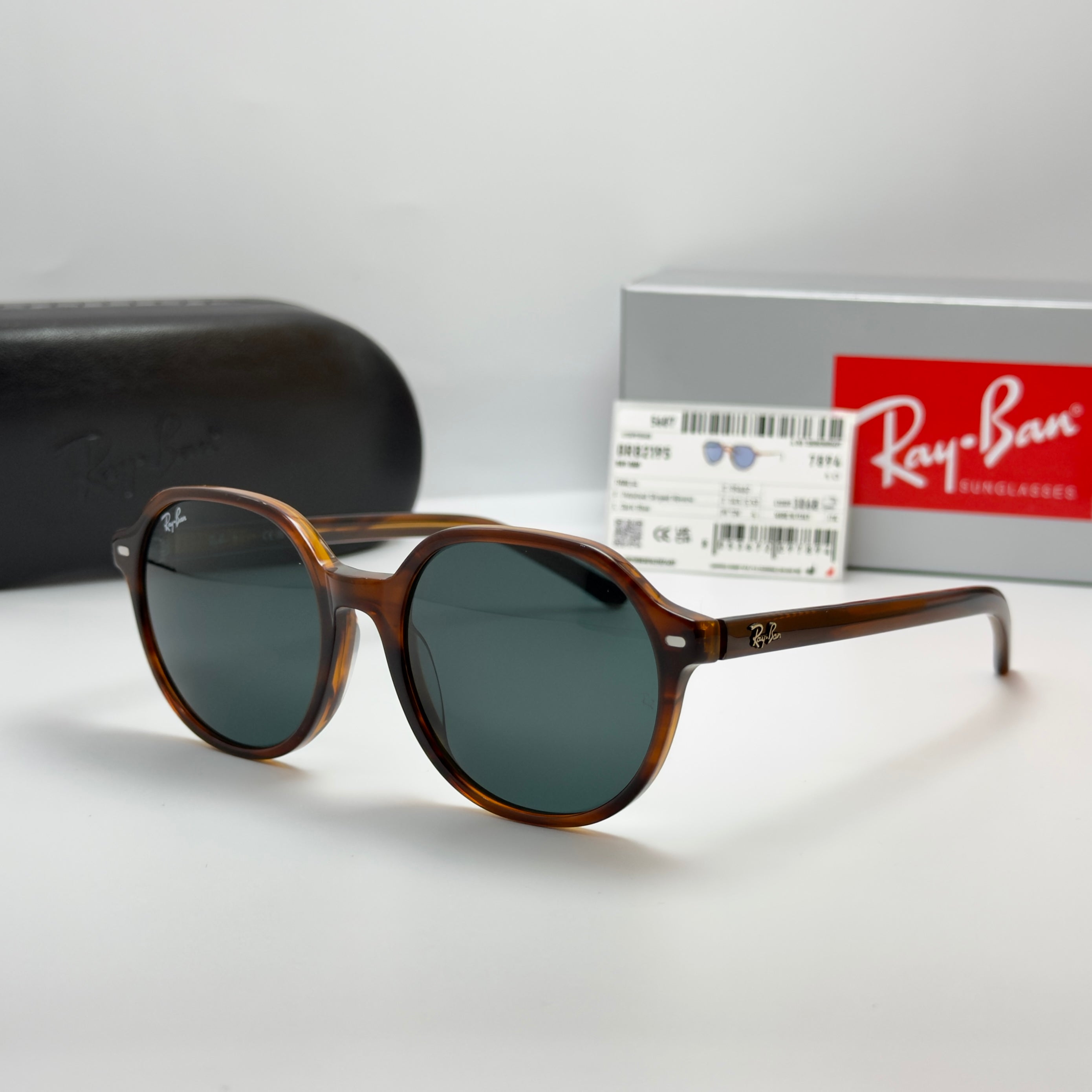 Ray-Ban Thalia Havana Striped RB 2195 THALIA 954/62 (Taille 53-18)