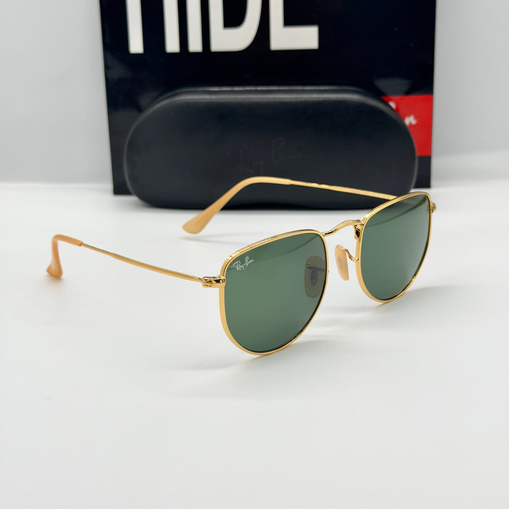 Lunettes Aviator Hexagonal Gold Green – Verres G15