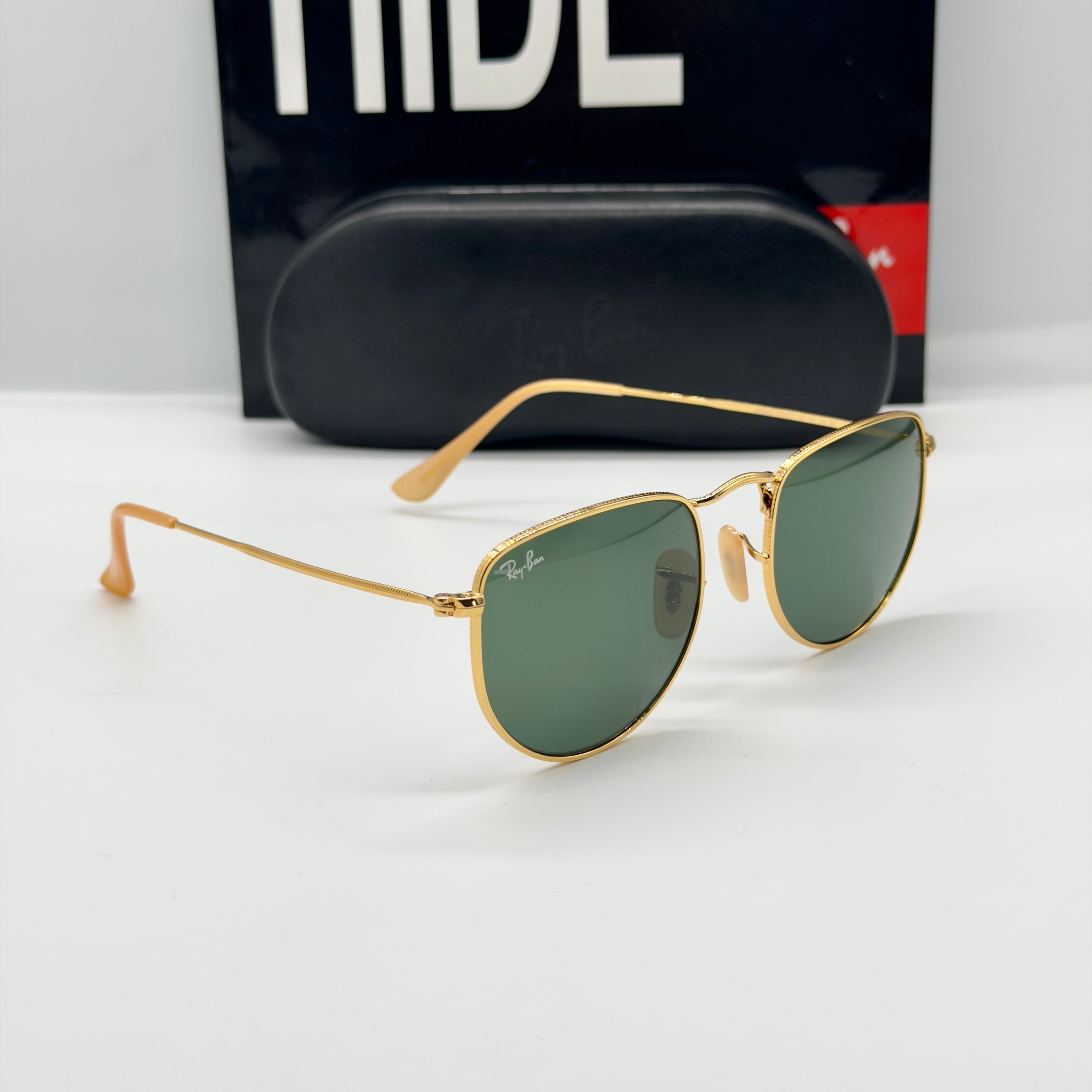 Lunettes Aviator Hexagonal Gold Green – Verres G15