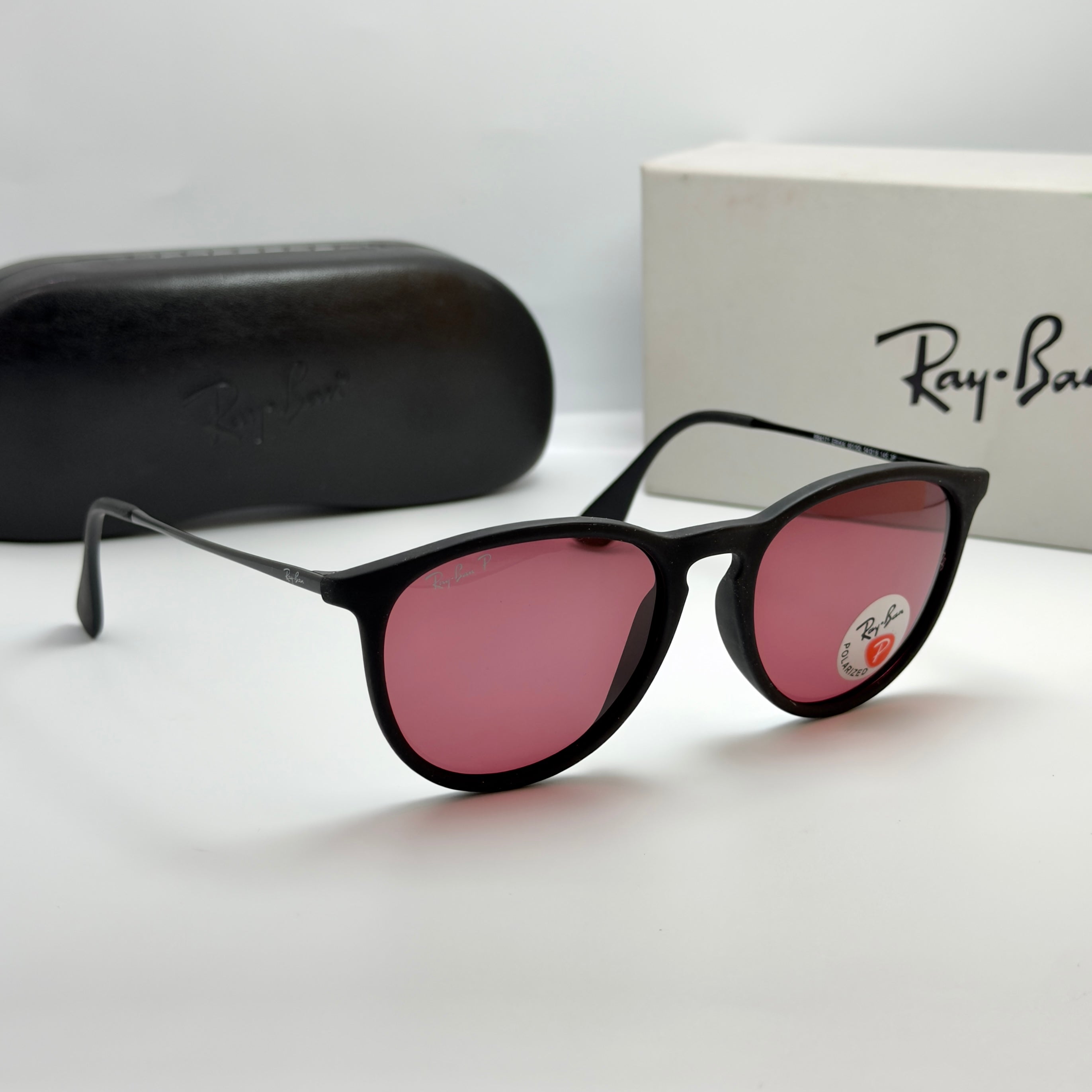 Ray-Ban Erika Classic Black & Dark Red