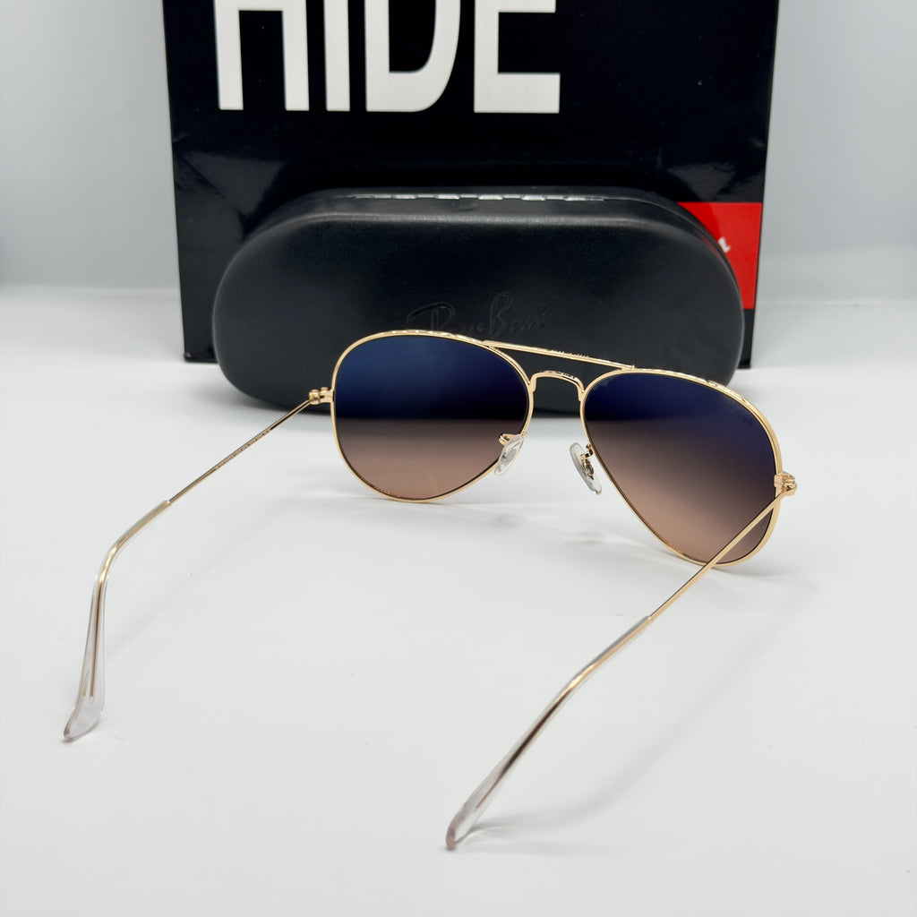 RB3025 Aviator Large Metal 001/3E – Verres Dégradés Brun