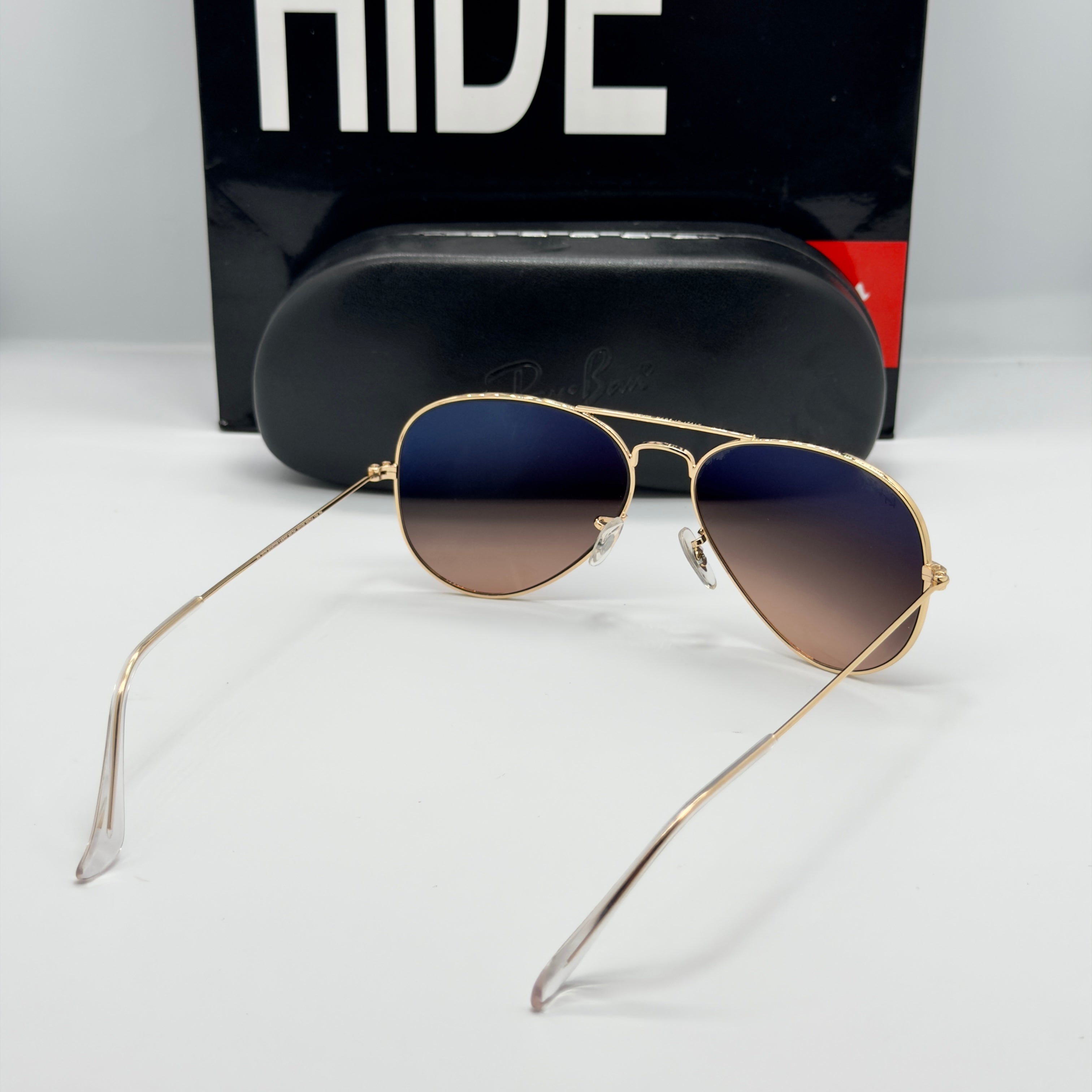 RB3025 Aviator Large Metal 001/3E – Verres Dégradés Brun