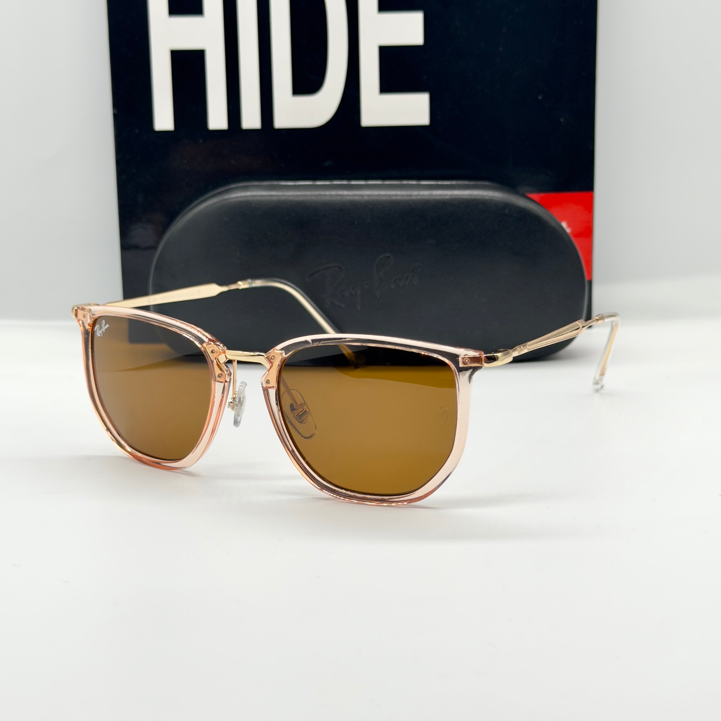 Ray-Ban Square Beige Crystal – Brown