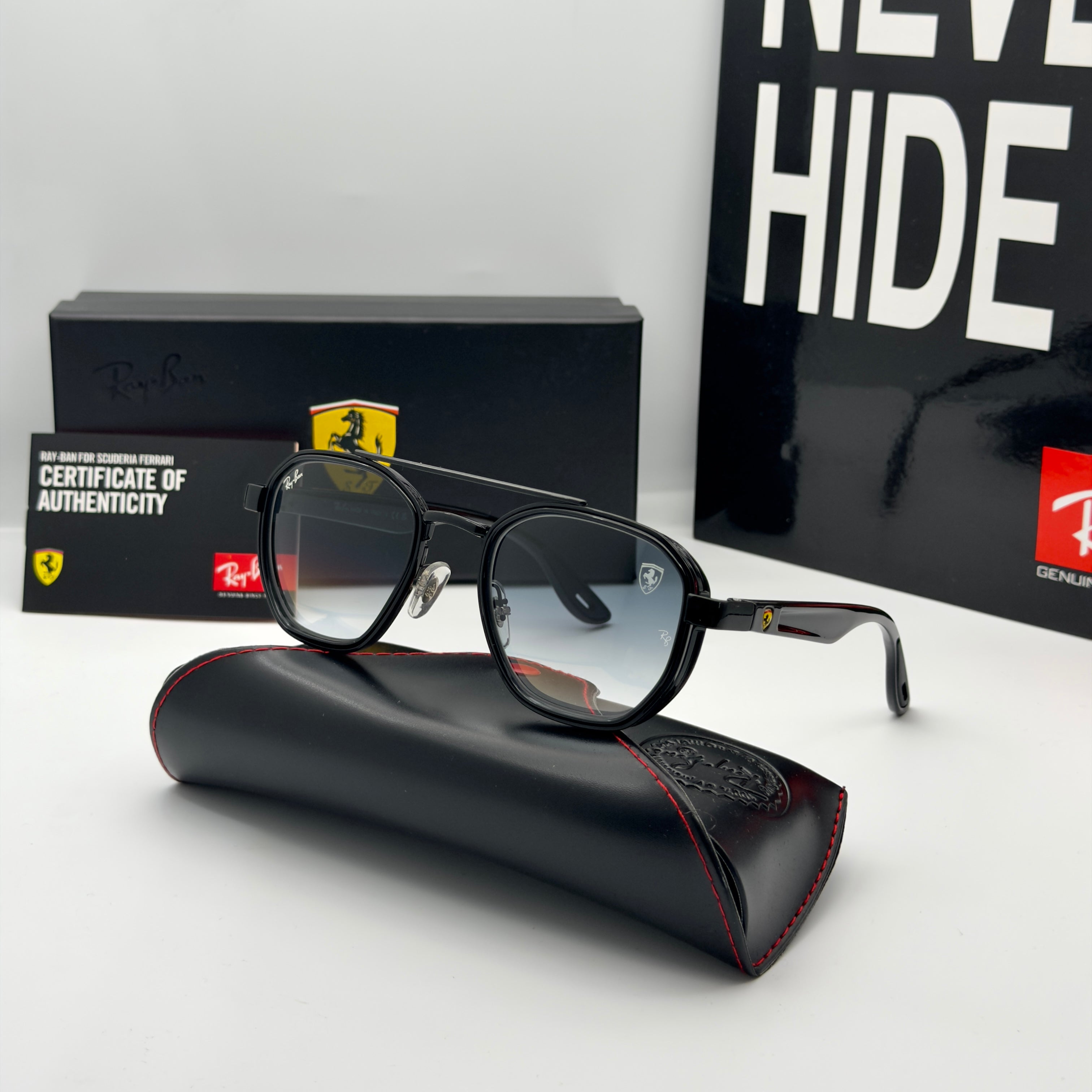 Ray-Ban Scuderia Ferrari Édition – RB3676-M All Black