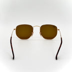 Ray-Ban RB3548-N Hexagonal Gold – Verres Marron