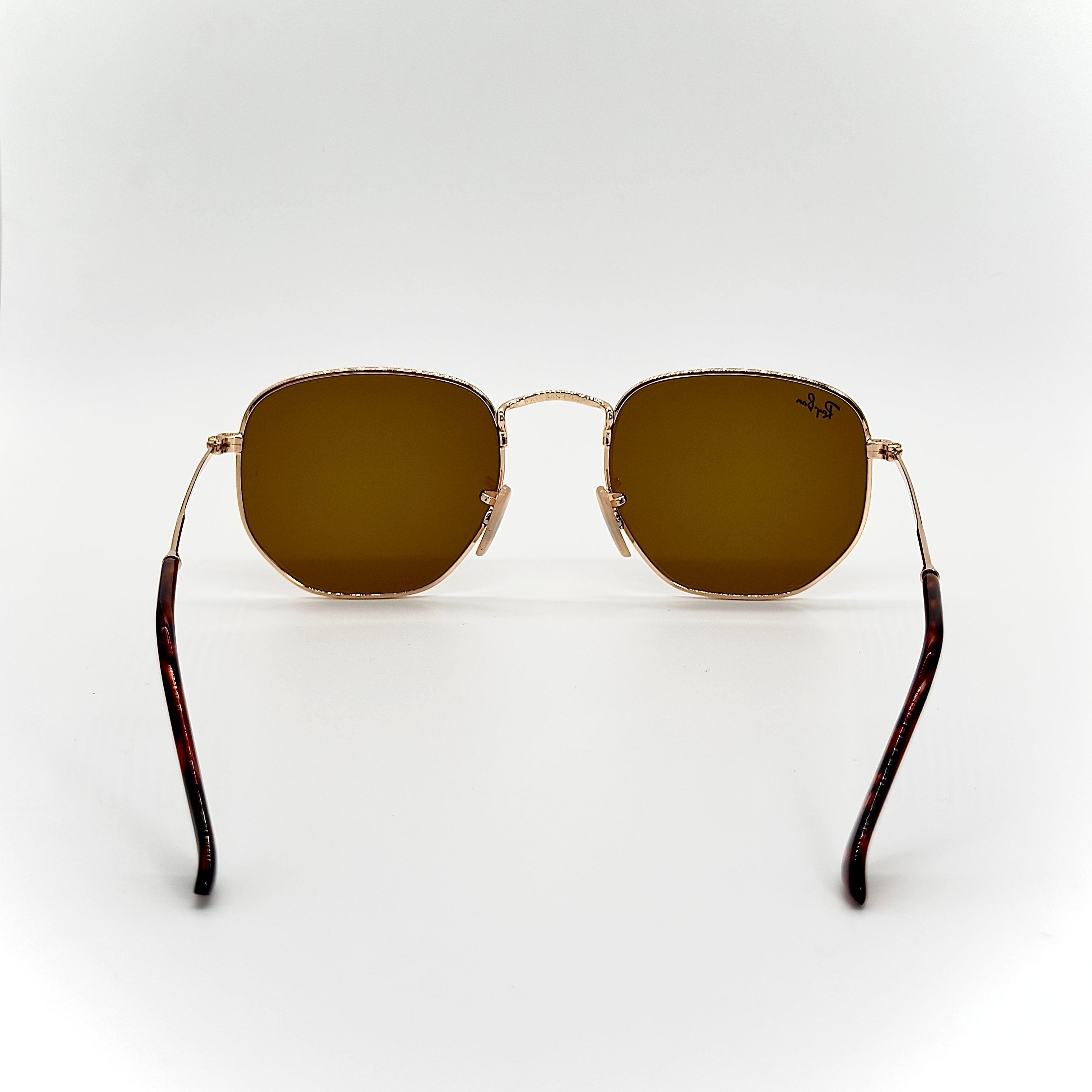 Ray-Ban RB3548-N Hexagonal Gold – Verres Marron