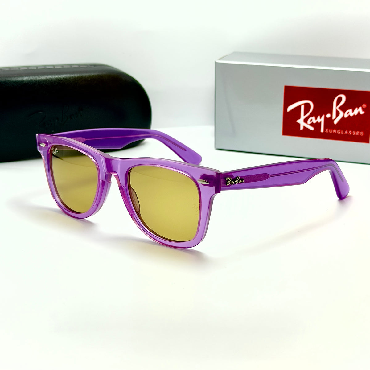 Ray-Ban Wayfarer Crystal Violet RB 2140 6613/13 (Taille 50-22)
