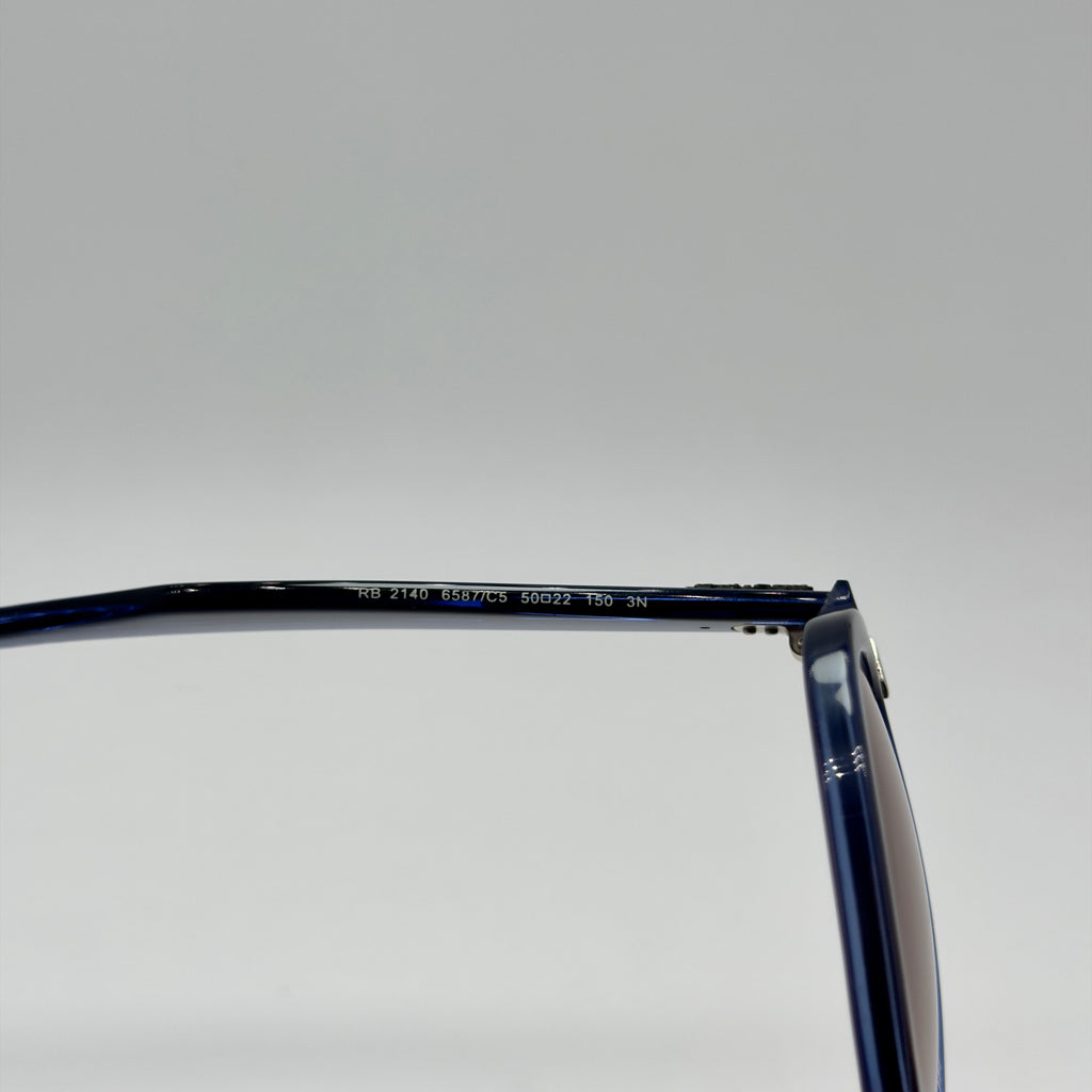 Ray-Ban Wayfarer Crystal Blue RB 2140 6587/C5 (Taille 50-22)