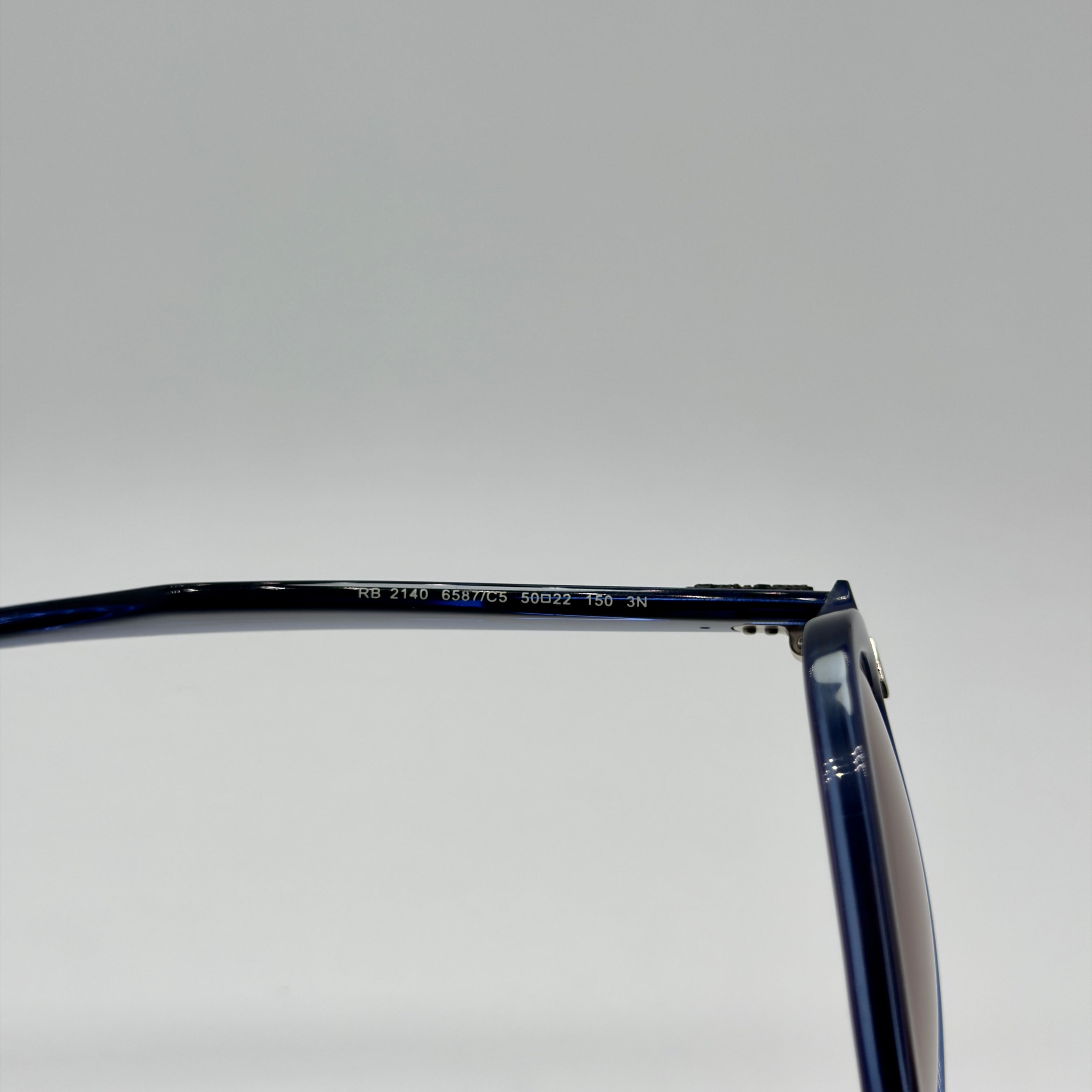 Ray-Ban Wayfarer Crystal Blue RB 2140 6587/C5 (Taille 50-22)
