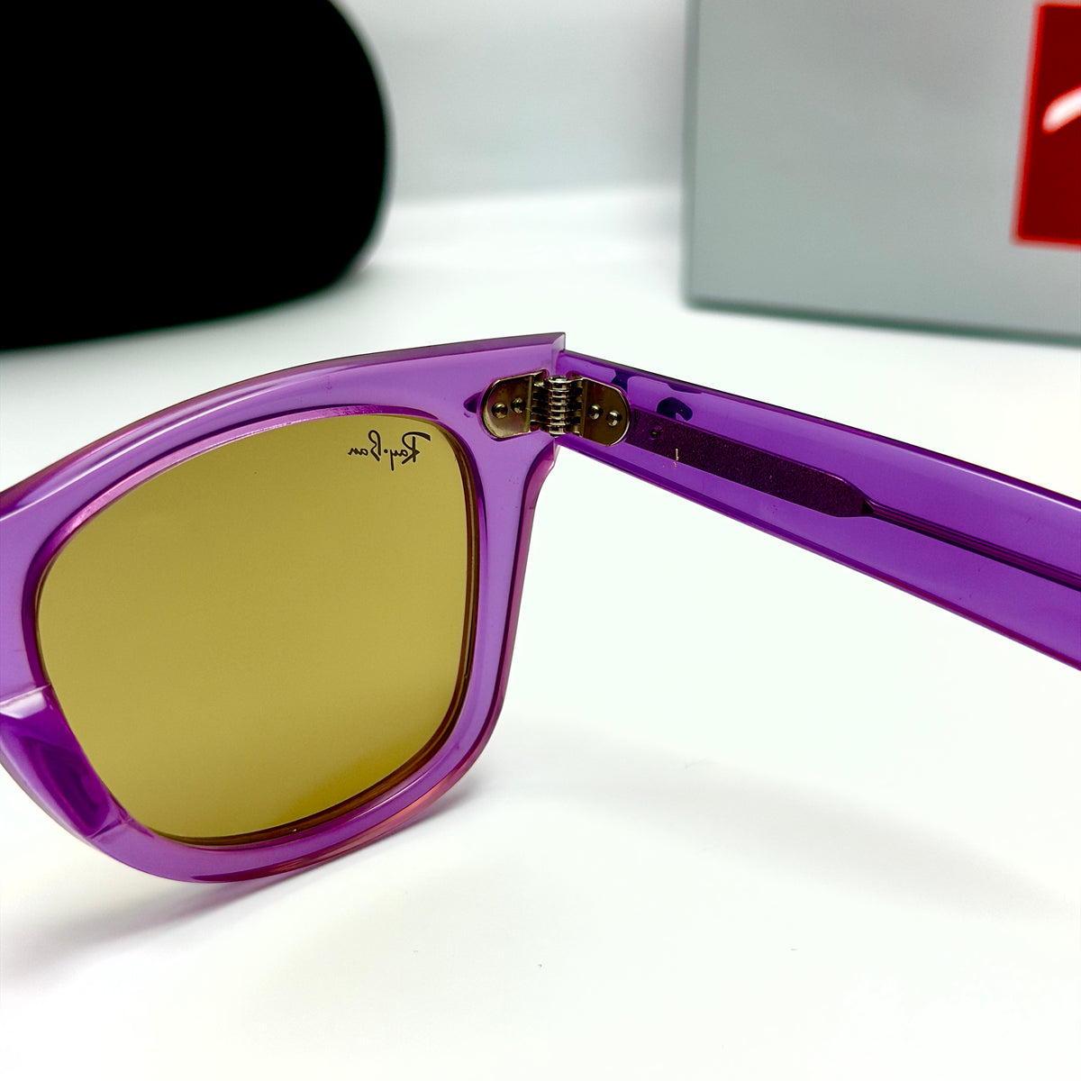 Ray-Ban Wayfarer Crystal Violet RB 2140 6613/13 (Taille 50-22)