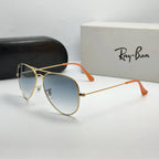 Ray-Ban Aviator RB3025 – Gold & Verres Minéraux Bleu Dégradé