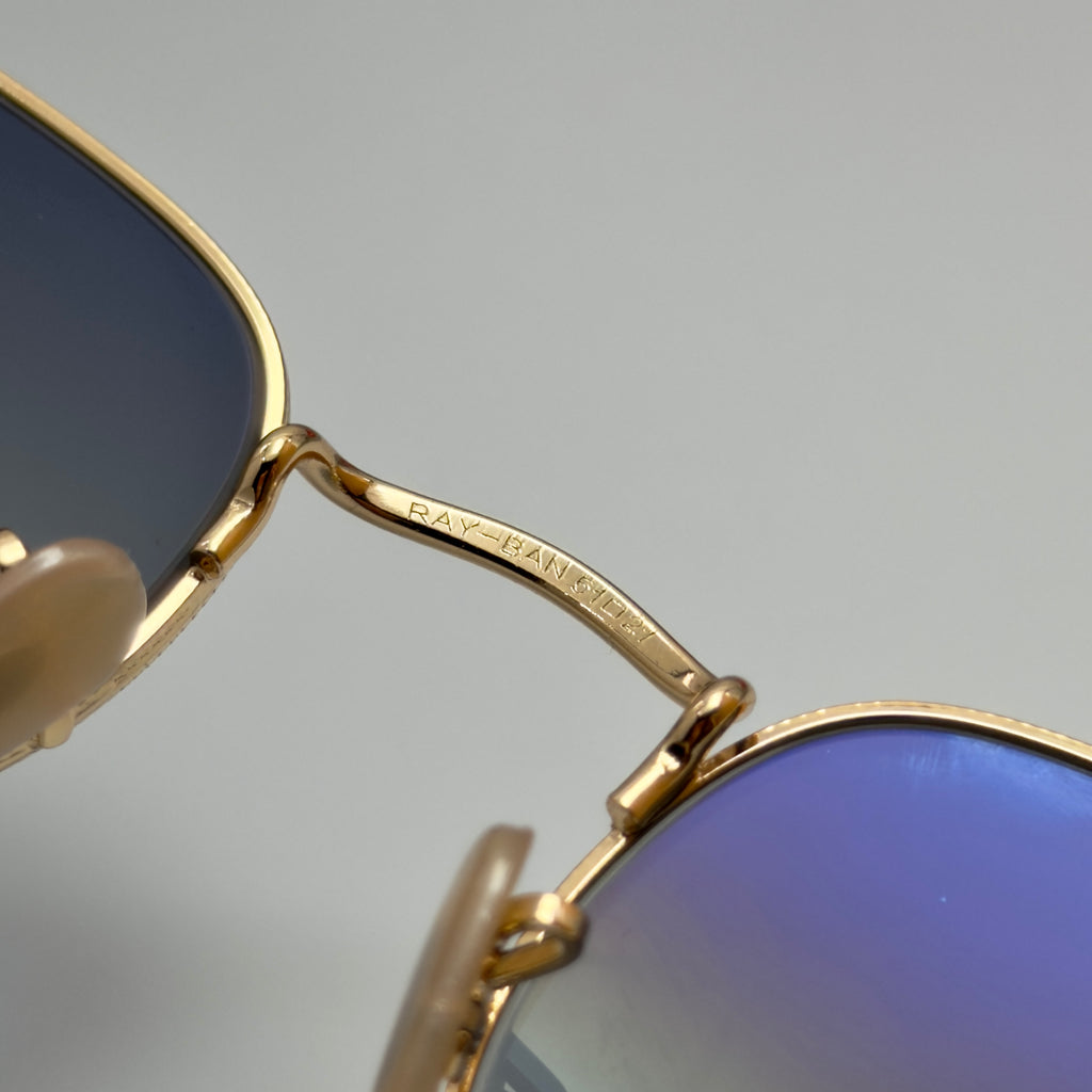 Ray-Ban HEXAGONAL Gold & Blue Gradient (RB 3548-N)