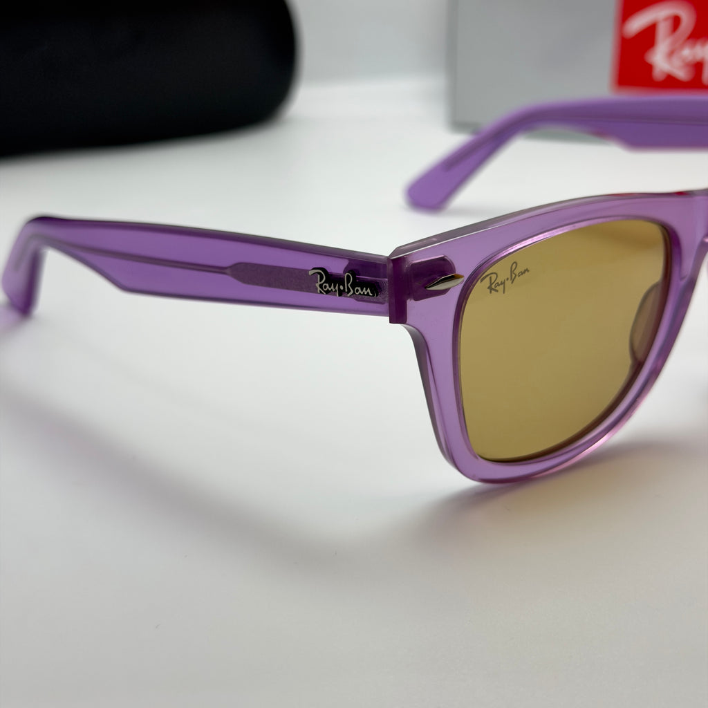 Ray-Ban Wayfarer Crystal Violet RB 2140 6613/13 (Taille 50-22)