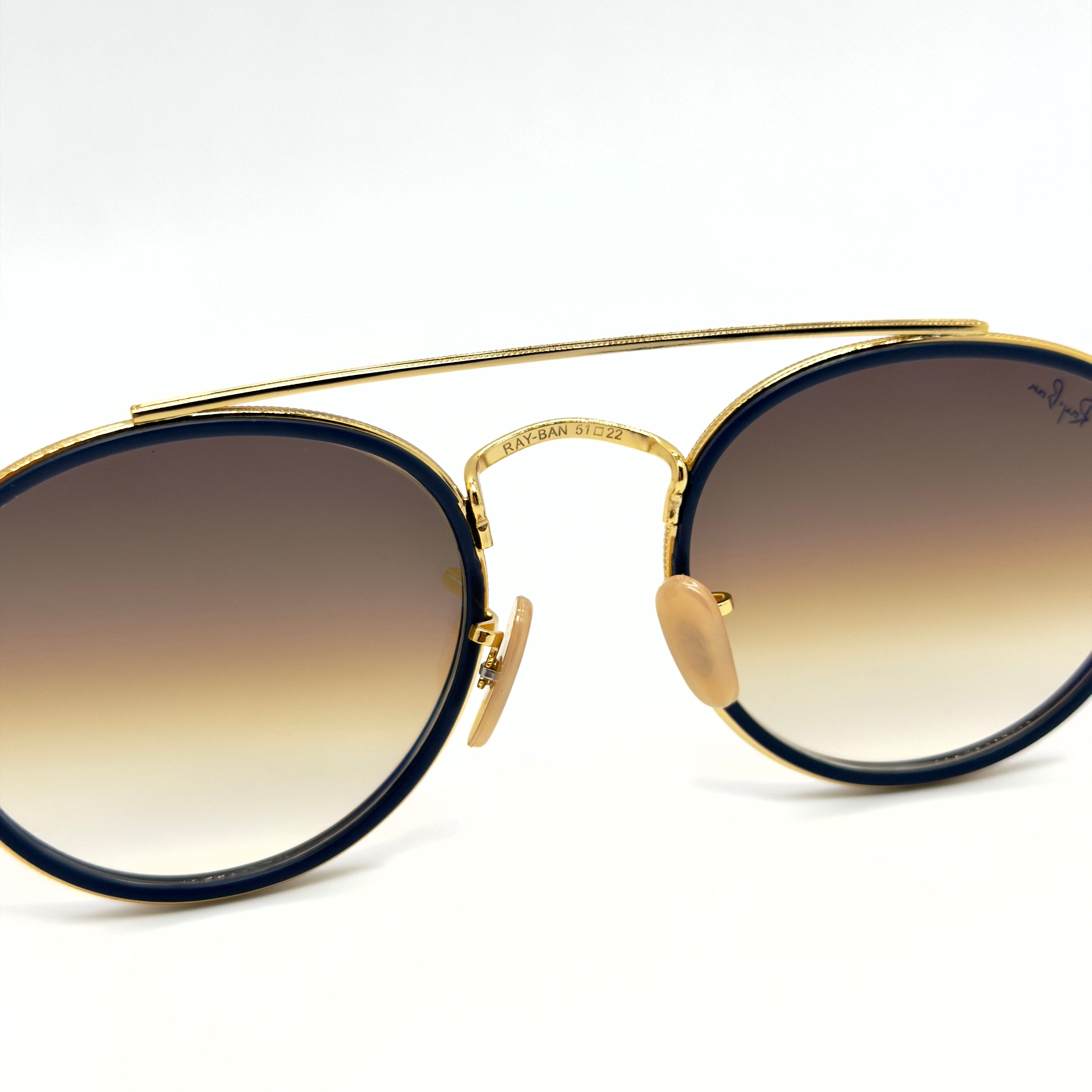 RB3647-N Round Double Bridge  Or Arista