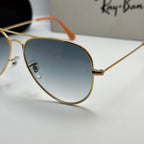 Ray-Ban Aviator RB3025 – Gold & Verres Minéraux Bleu Dégradé