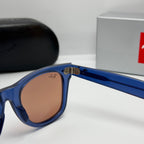 Ray-Ban Wayfarer Crystal Blue RB 2140 6587/C5 (Taille 50-22)