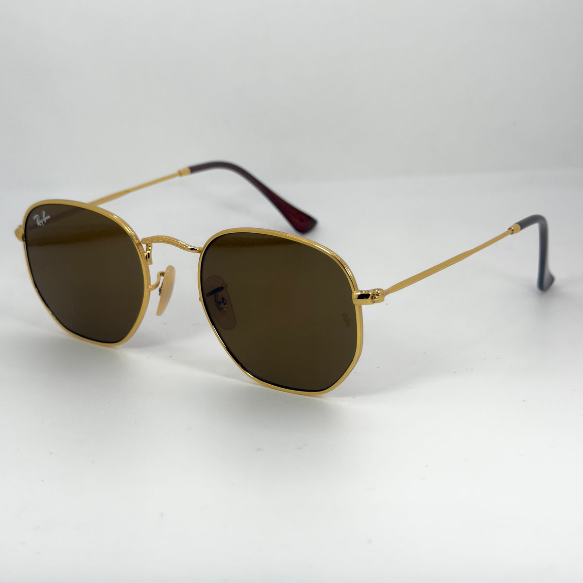 Ray-Ban RB3548-N Hexagonal Gold – Verres Marron