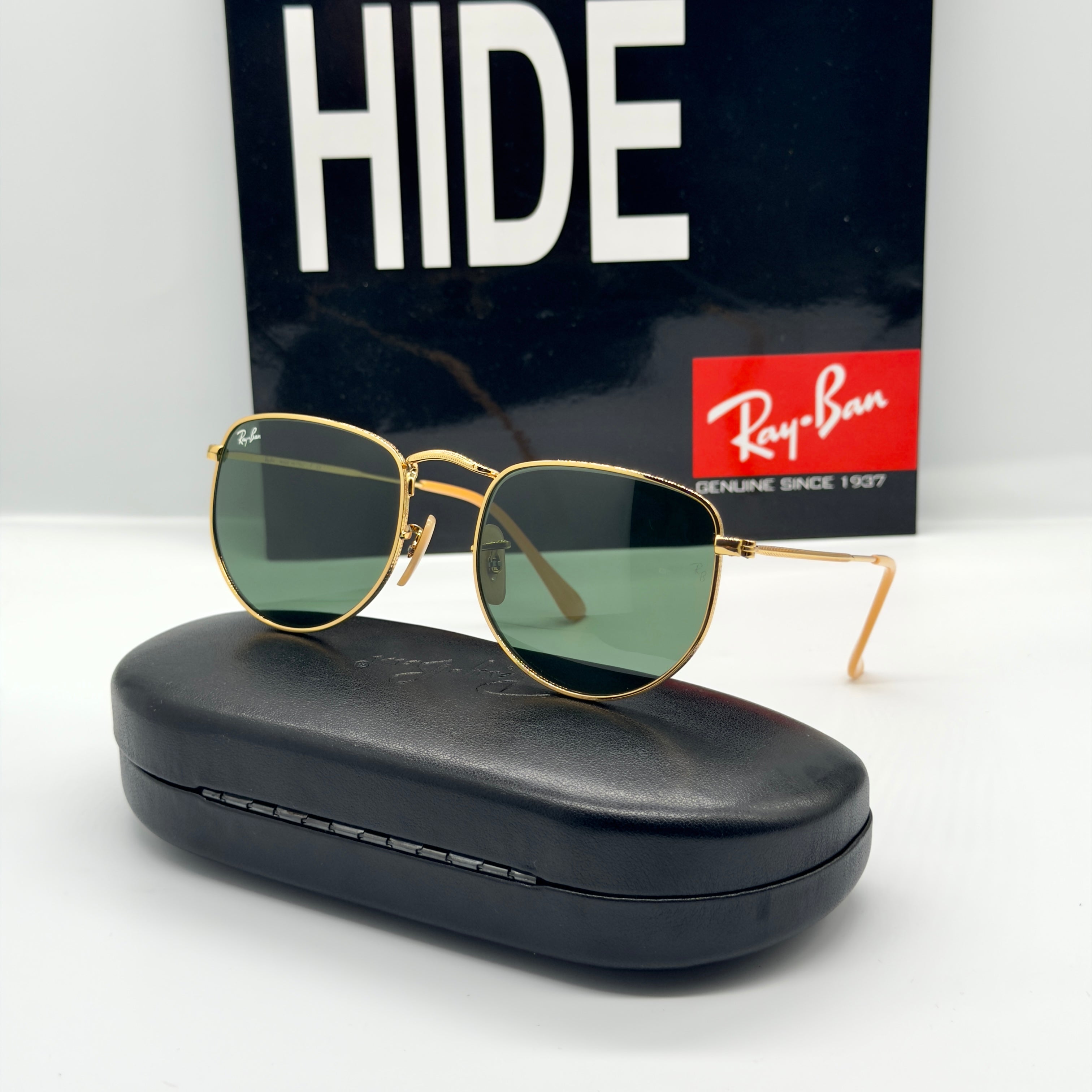 Lunettes Aviator Hexagonal Gold Green – Verres G15