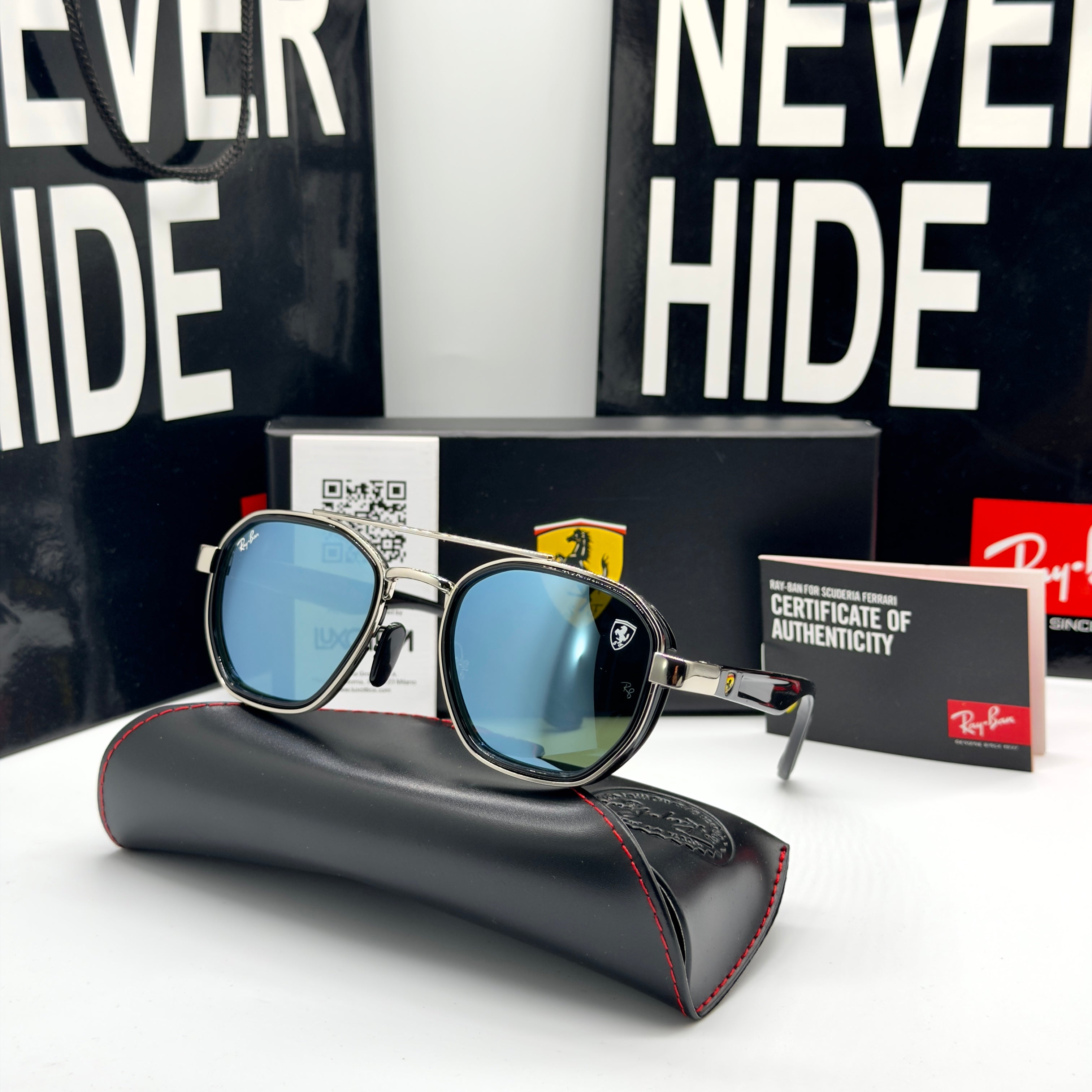 Scuderia Ferrari RB3676M – Gunmetal / Blue