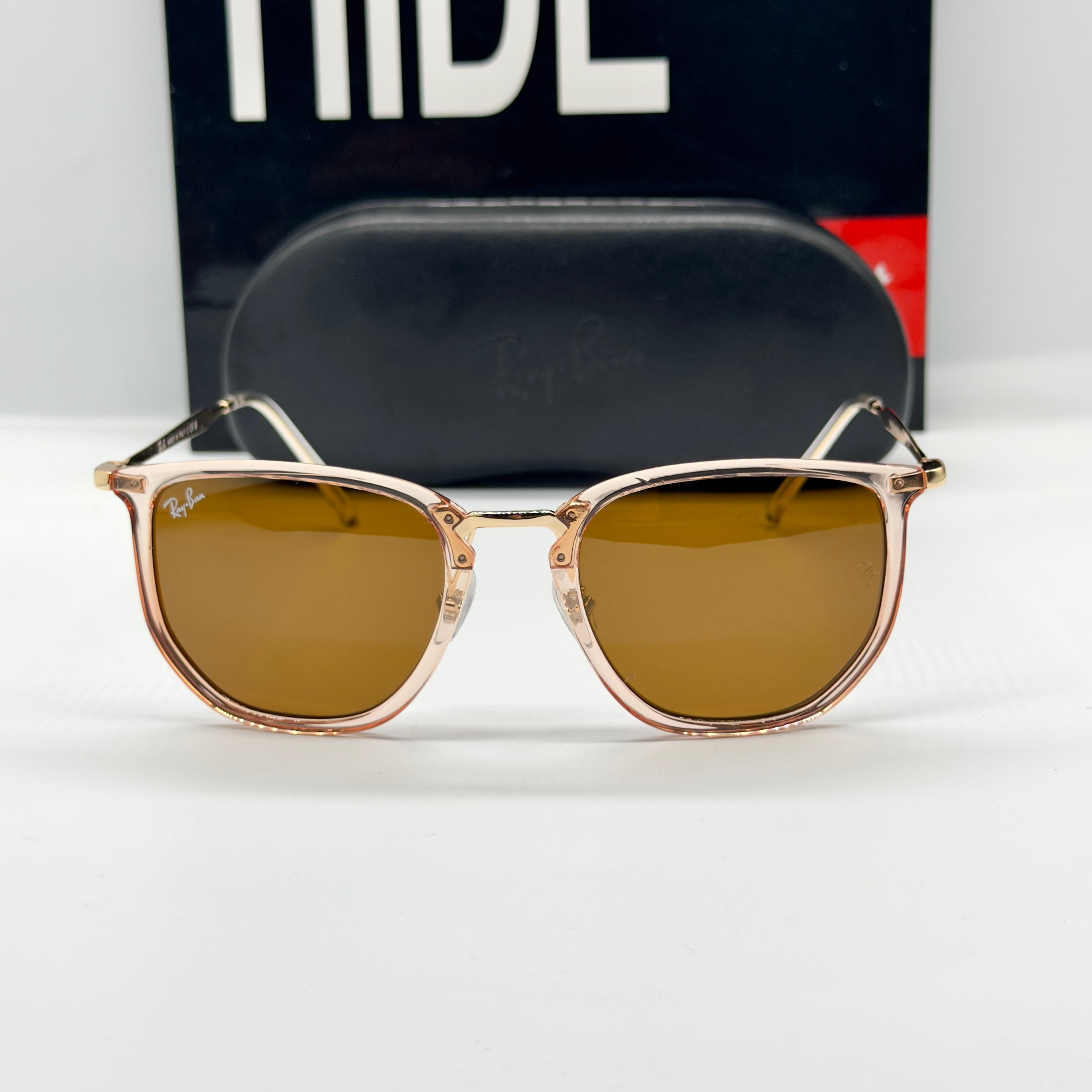 Ray-Ban Square Beige Crystal – Brown