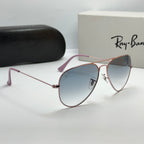 Ray-Ban Aviator RB3025 – Or Rose & Verres Minéraux Bleu Dégradé