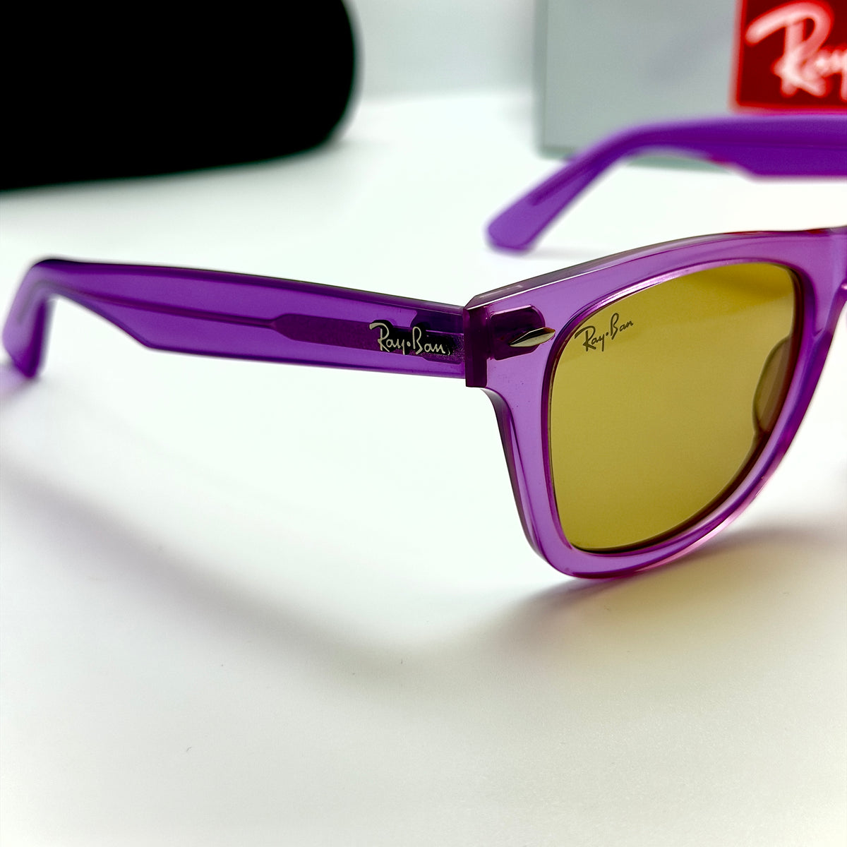 Ray-Ban Wayfarer Crystal Violet RB 2140 6613/13 (Taille 50-22)