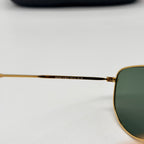 Lunettes Aviator Hexagonal Gold Green – Verres G15