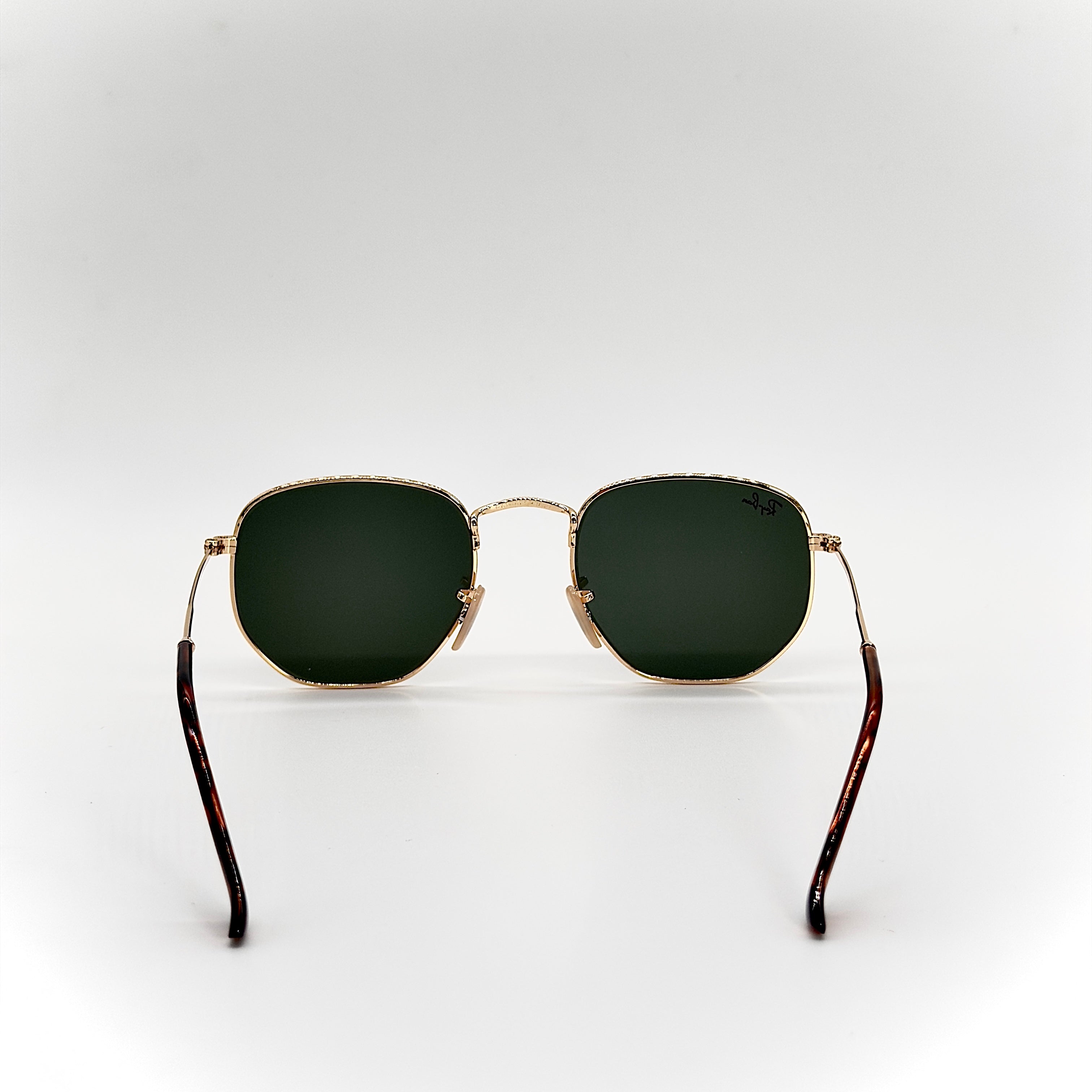 Ray-Ban RB3548-N Hexagonal Gold / Verre G15– Authentic