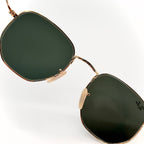 Ray-Ban RB3548-N Hexagonal Gold / Verre G15– Authentic