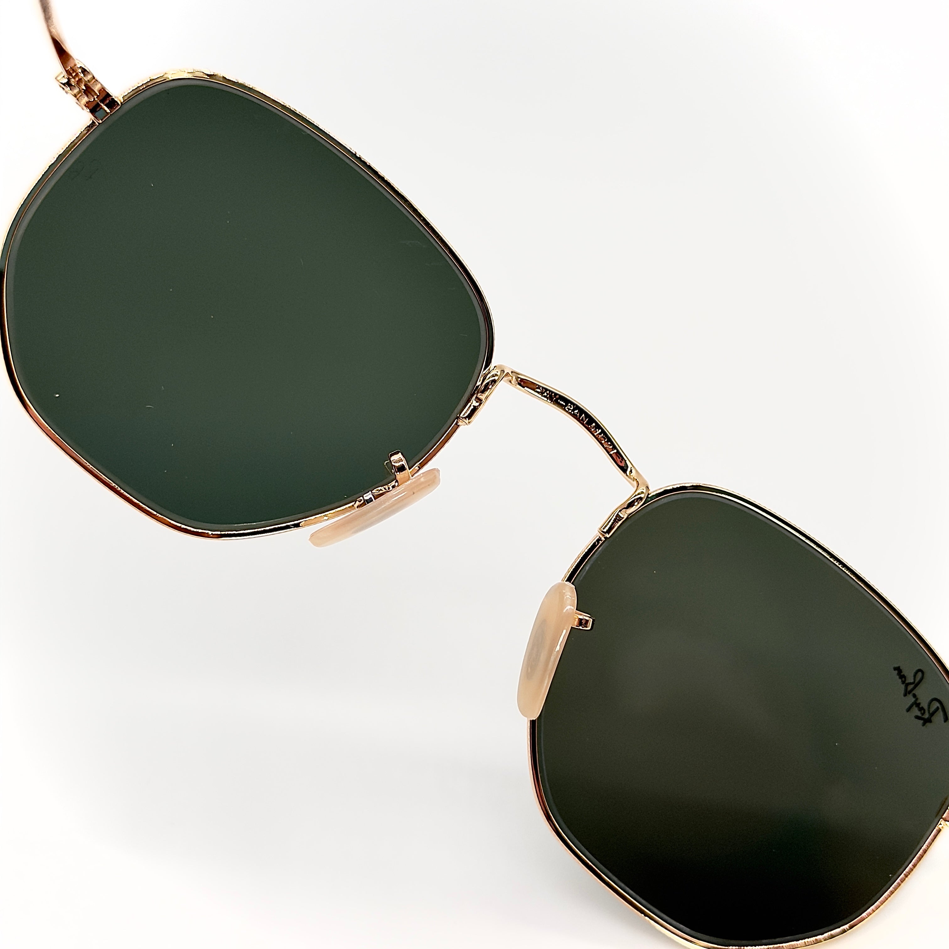 Ray-Ban RB3548-N Hexagonal Gold / Verre G15– Authentic