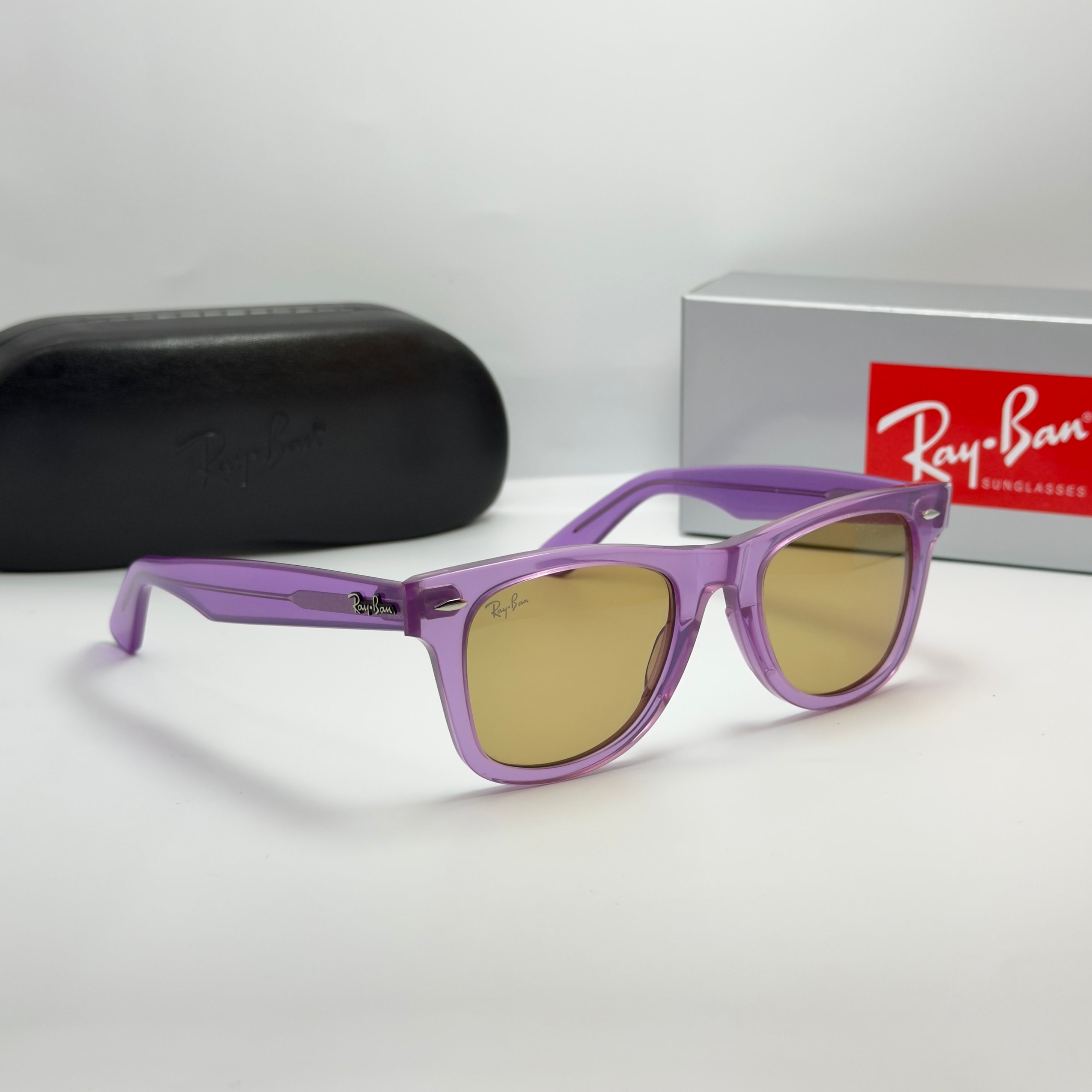 Ray-Ban Wayfarer Crystal Violet RB 2140 6613/13 (Taille 50-22)