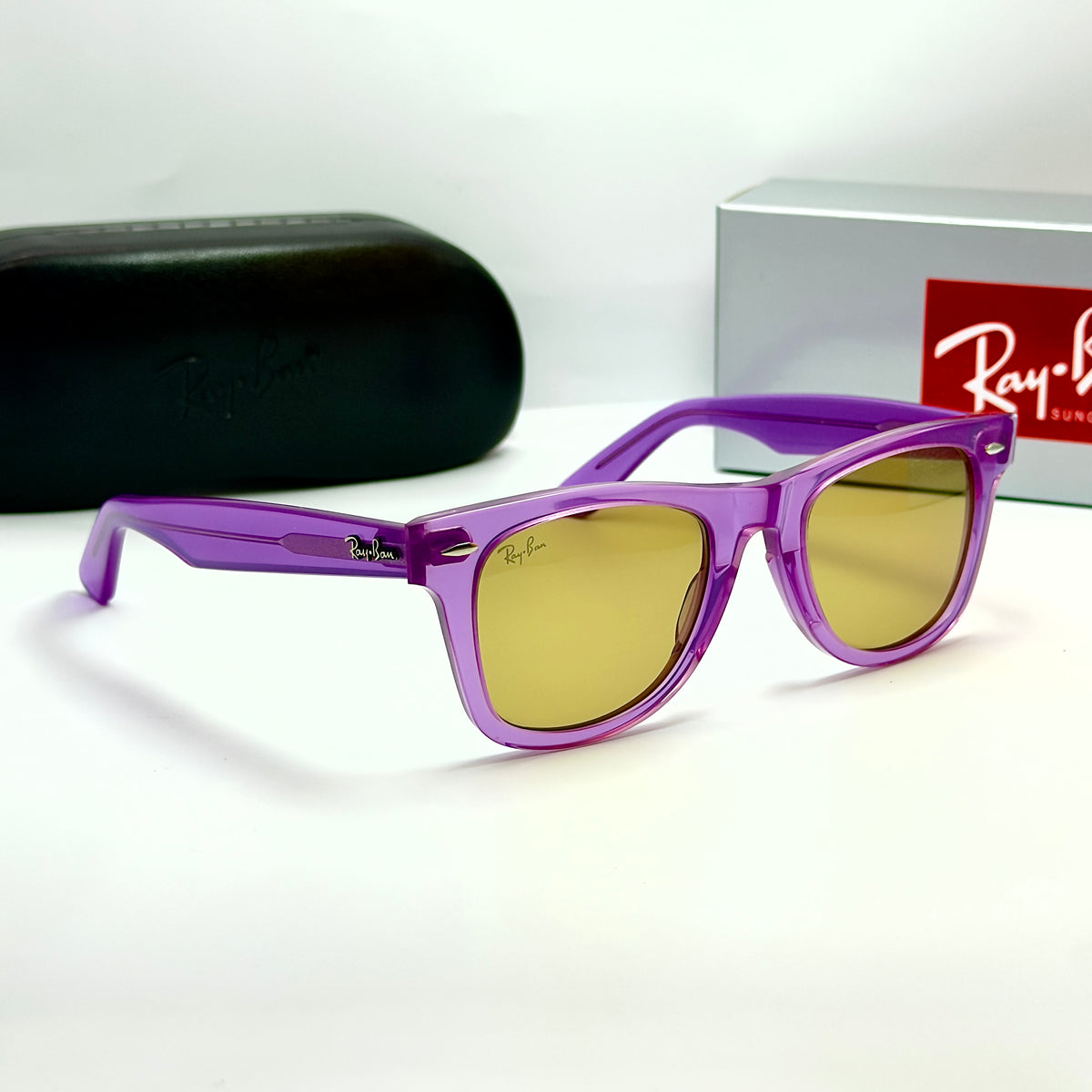 Ray-Ban Wayfarer Crystal Violet RB 2140 6613/13 (Taille 50-22)