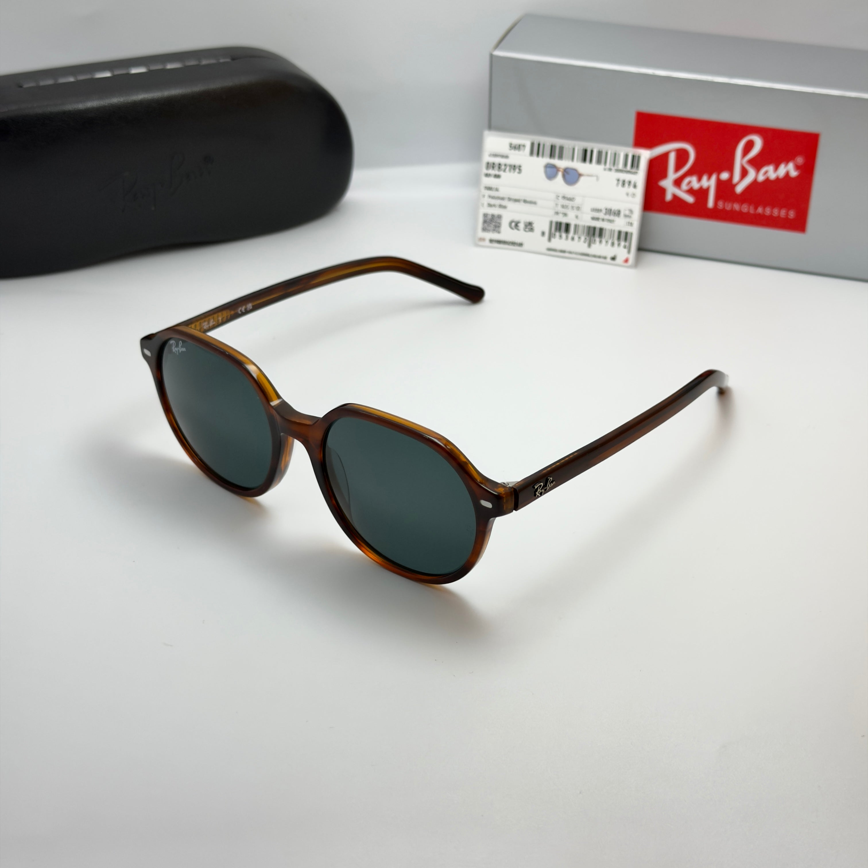 Ray-Ban Thalia Havana Striped RB 2195 THALIA 954/62 (Taille 53-18)