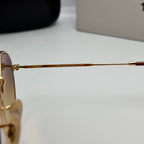 Ray-Ban Round Metal RB3447 – Or & Verres Minéraux Marron Dégradé