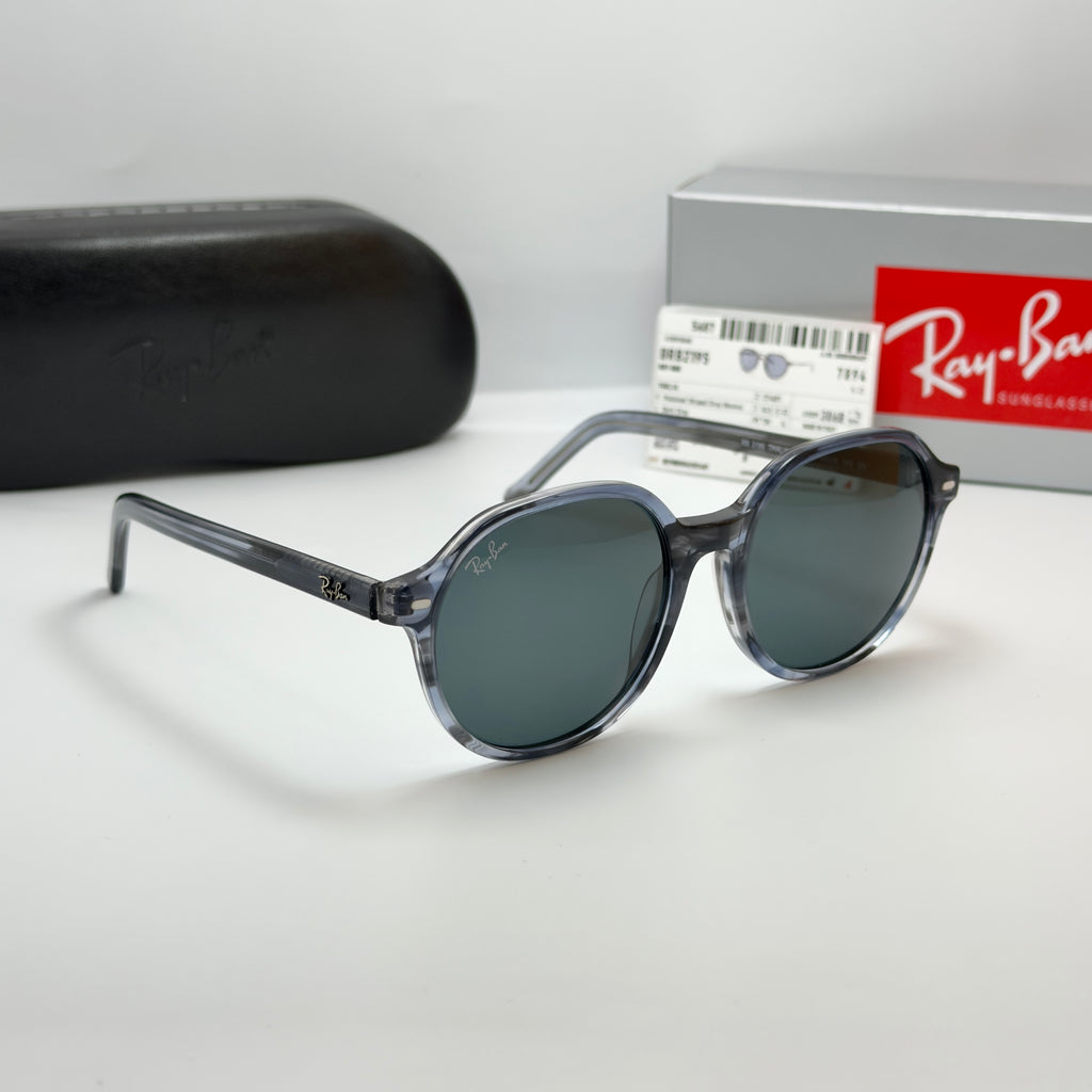 Ray-Ban Thalia Striped Grey RB 2195 THALIA 1314/B1 (Taille 53/18)