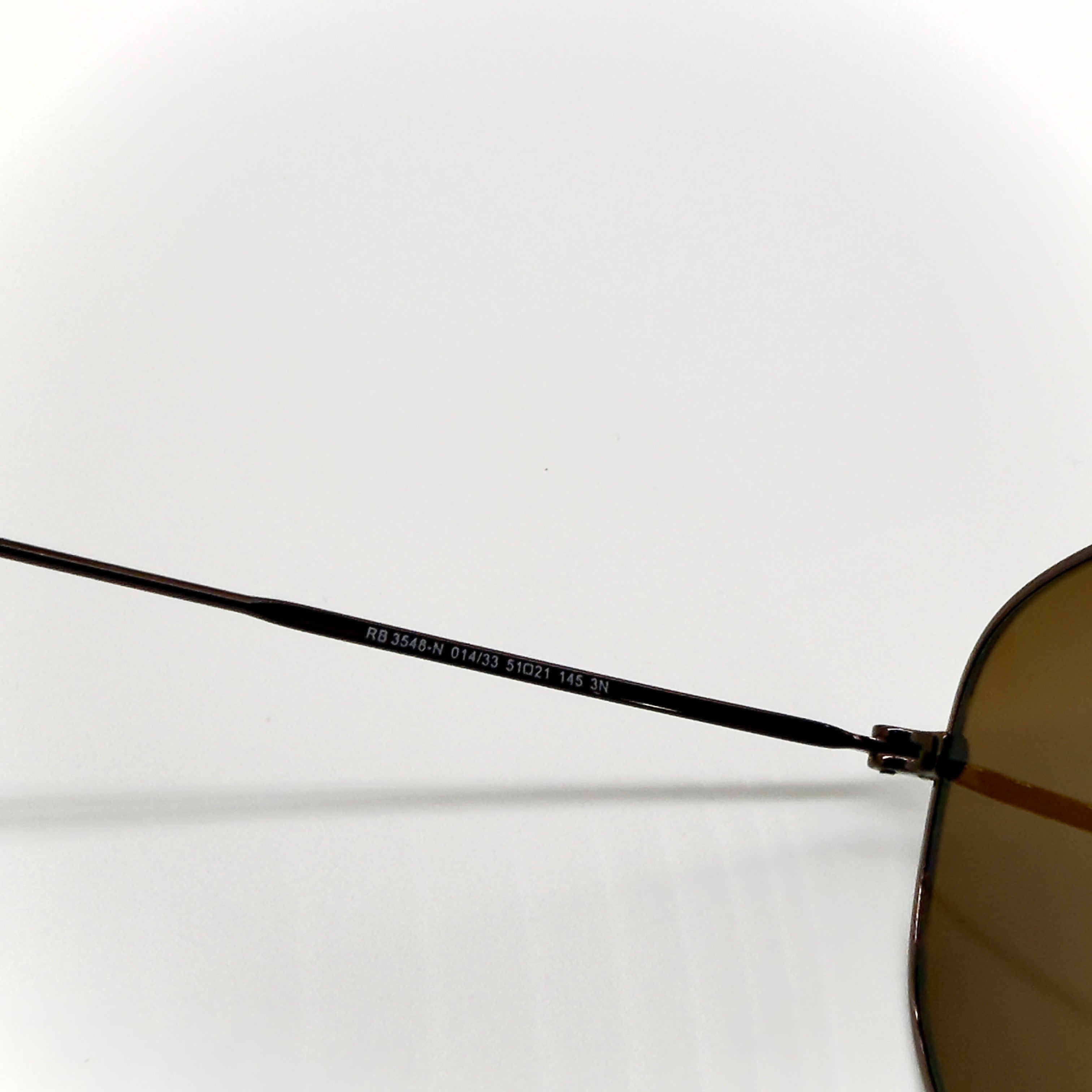 Ray-Ban RB3548-N Hexagonal Gunmetal – Verres Marron