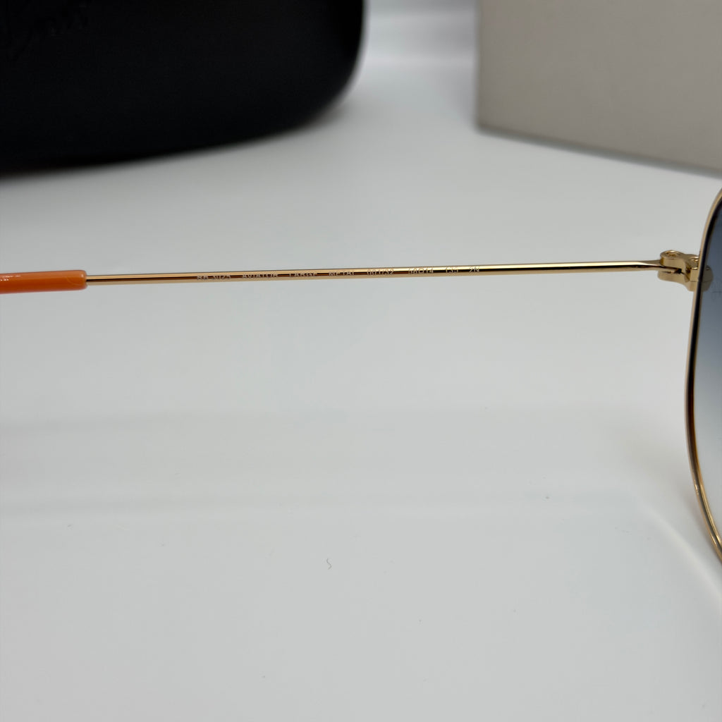 Ray-Ban Aviator RB3025 – Gold & Verres Minéraux Bleu Dégradé