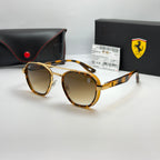Ray-Ban Scuderia Ferrari Édition – RB3676-M Tortoise & Gold