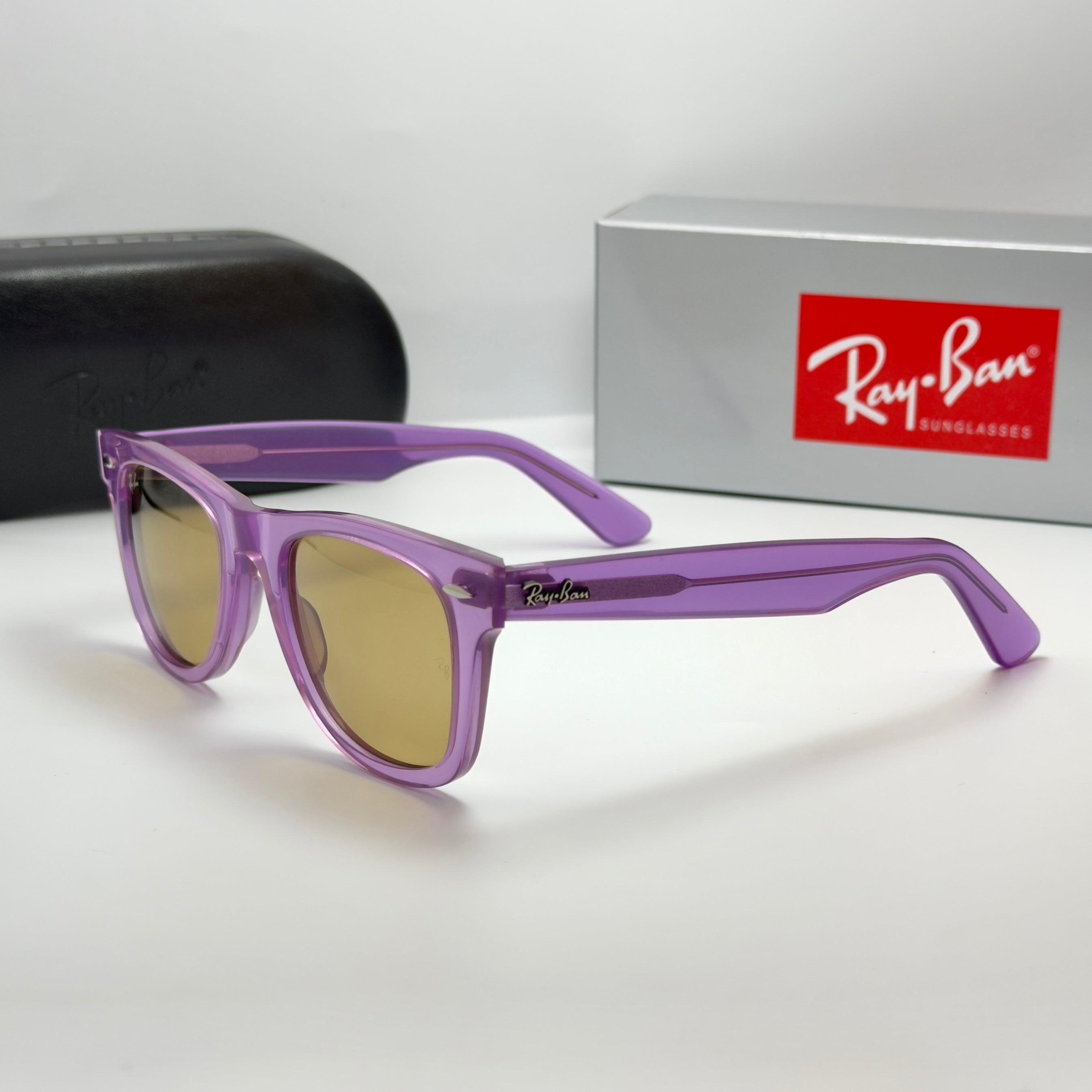 Ray-Ban Wayfarer Crystal Violet RB 2140 6613/13 (Taille 50-22)