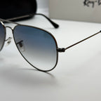 Ray-Ban Aviator RB3025 – Gunmetal & Verres Minéraux Bleu Dégradé