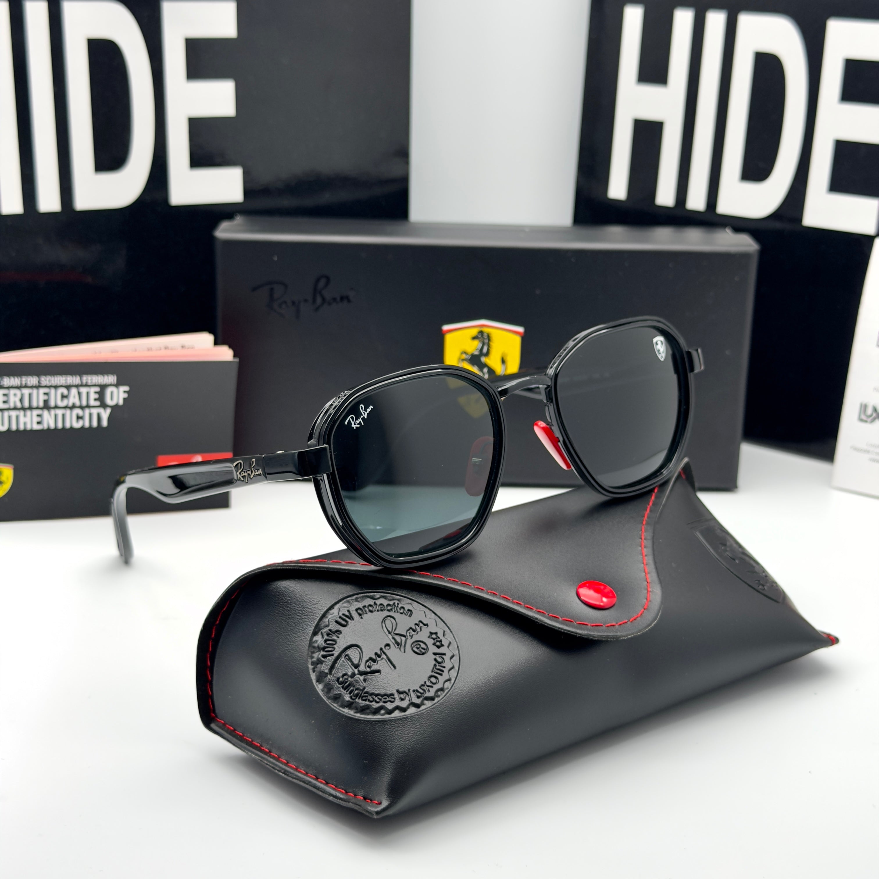 Ray-Ban Scuderia Ferrari Edition – RB3674-M Black & Red