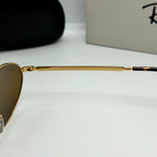 Ray-Ban RB3734 – Style Classique Or & Verres Marron