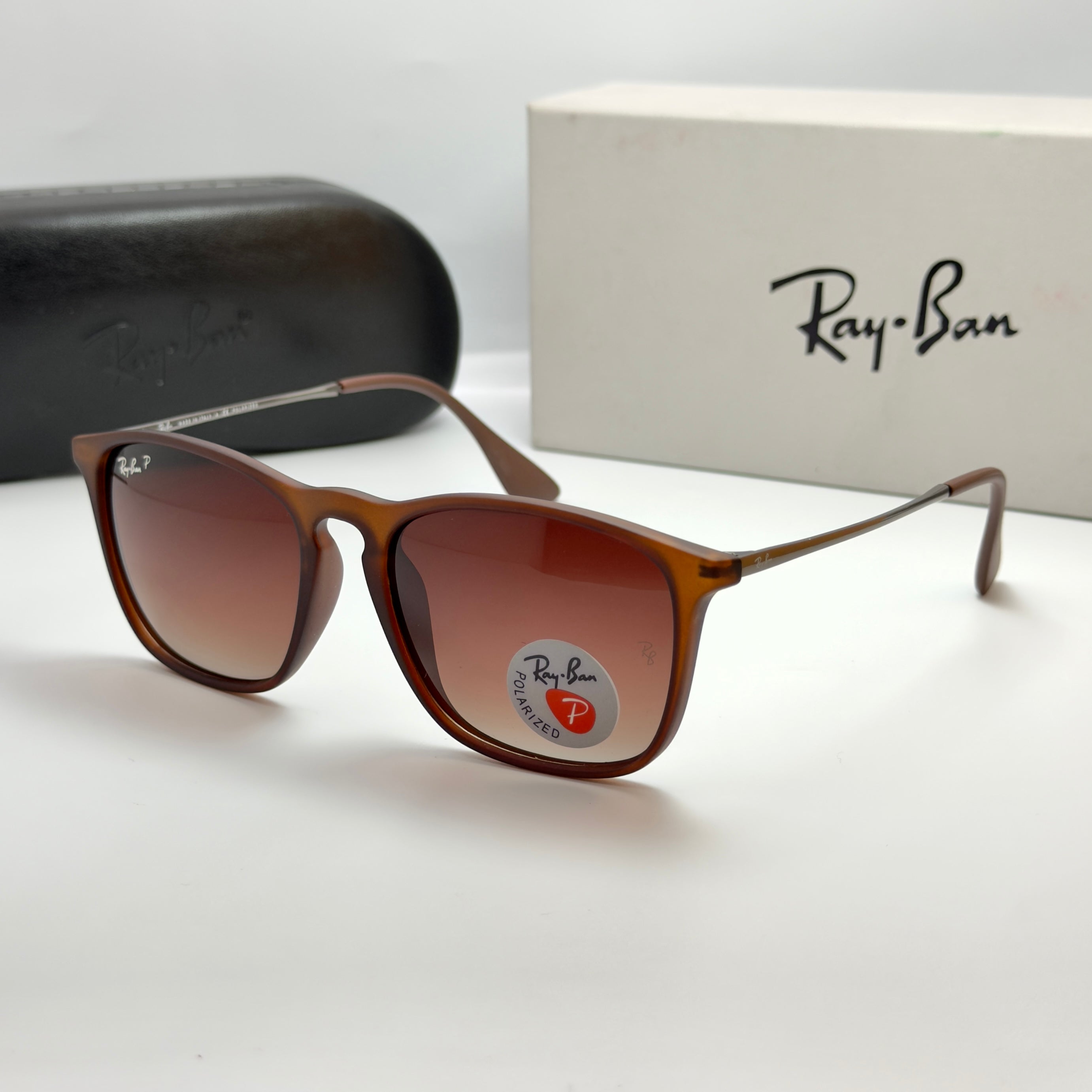 Ray-Ban Chris Marron / Verre Marron Dégradé Polarisé