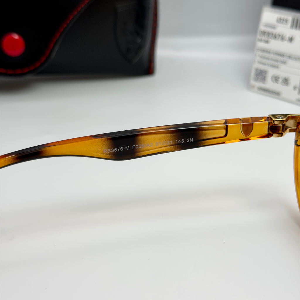 Ray-Ban Scuderia Ferrari Édition – RB3676-M Tortoise & Gold