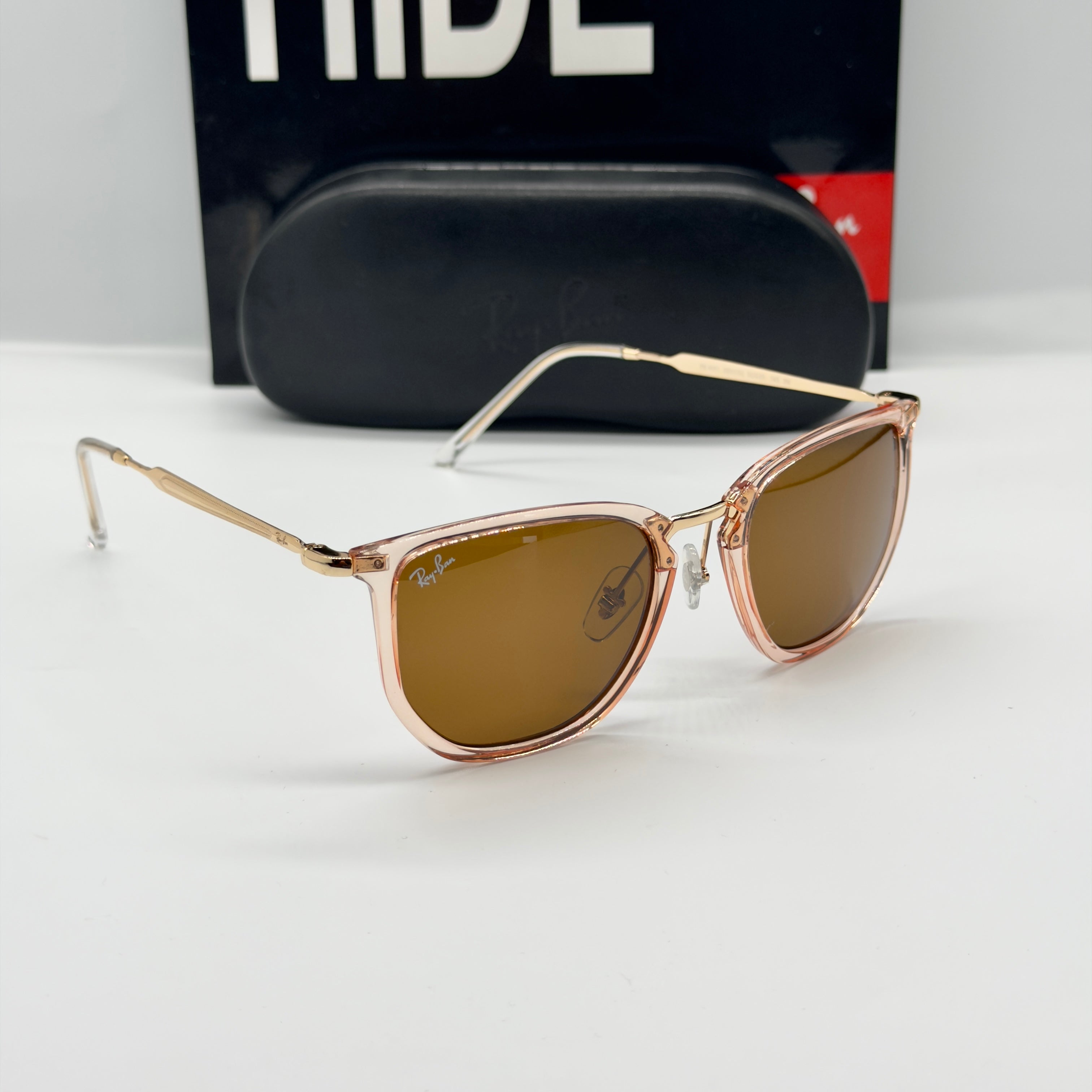 Ray-Ban Square Beige Crystal – Brown