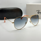 Ray-Ban Aviator RB3025 – Gold & Verres Minéraux Bleu Dégradé