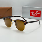 Ray-Ban Clubmaster (Finition Tortoise/Or)