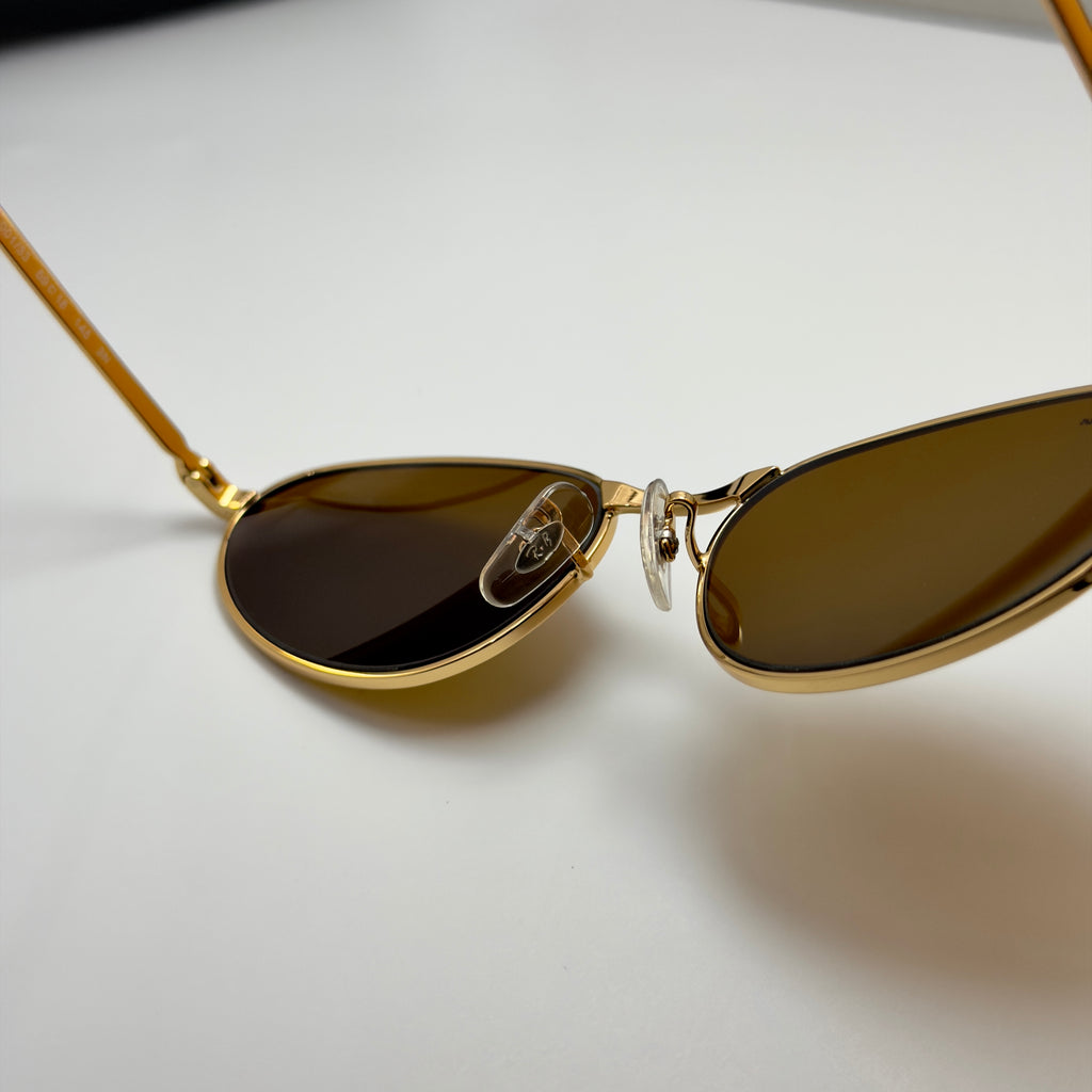 Ray-Ban RB3734 – Style Classique Or & Verres Marron